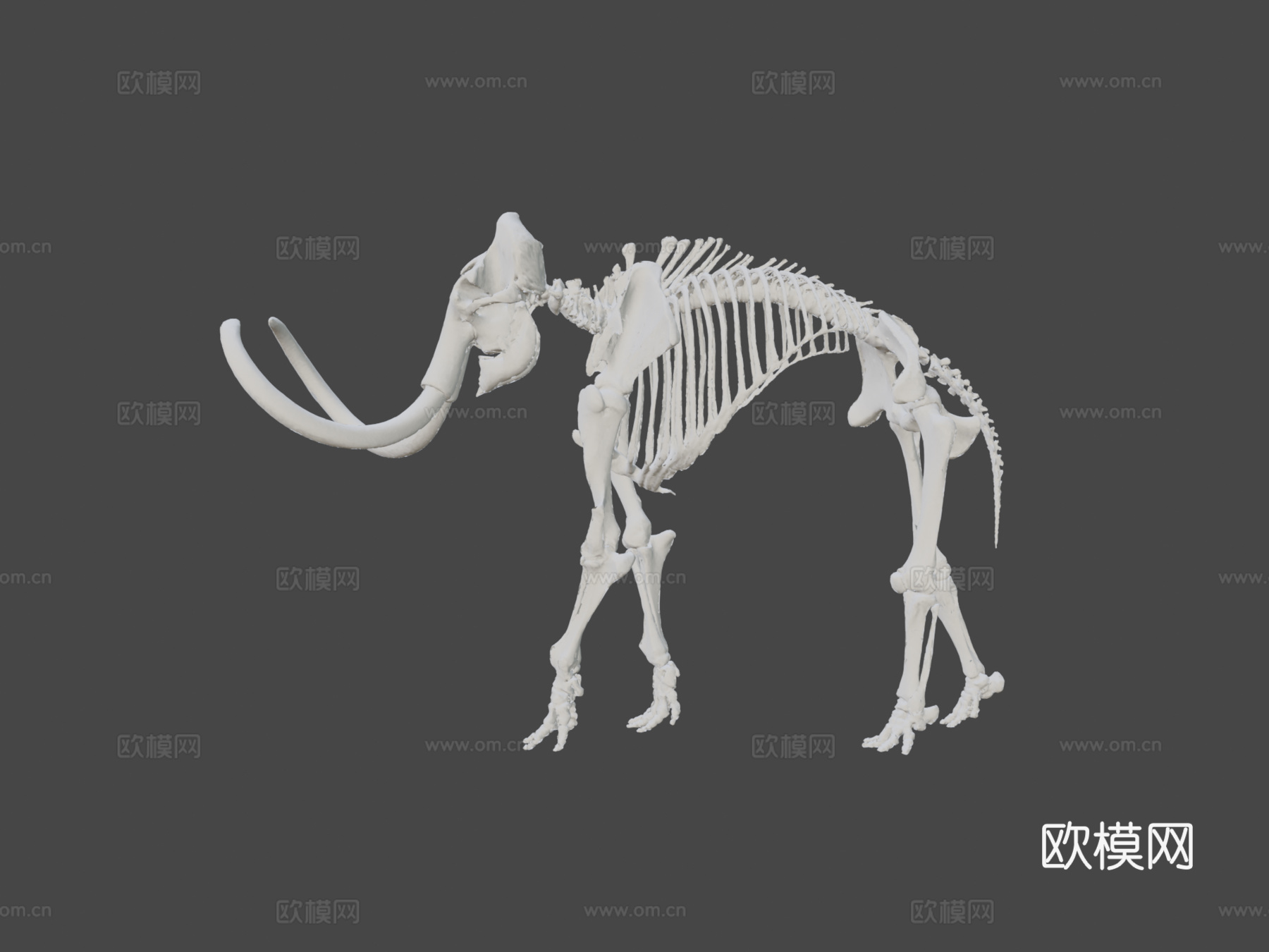 原始猛犸象3d模型