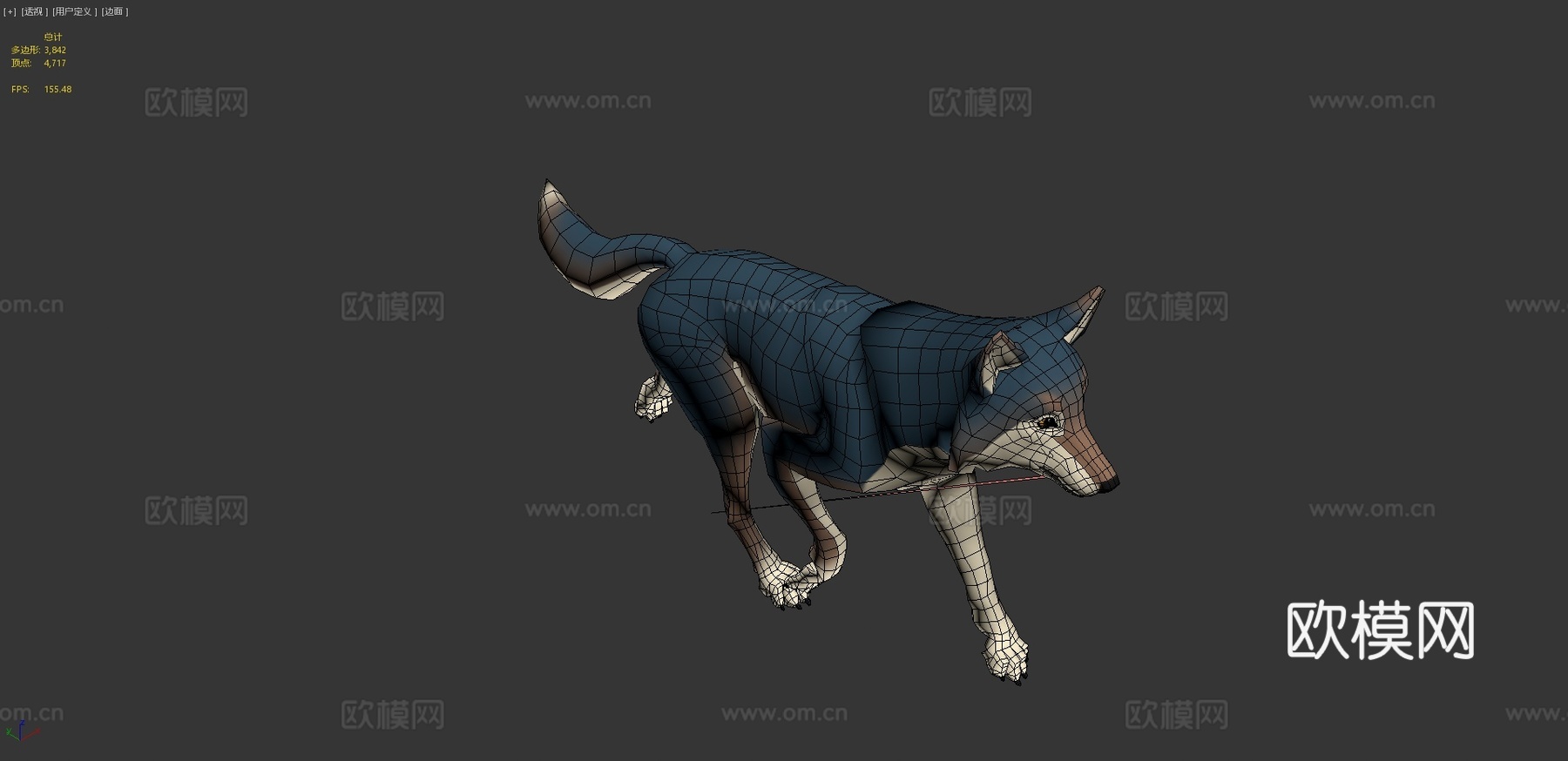 狼3d模型