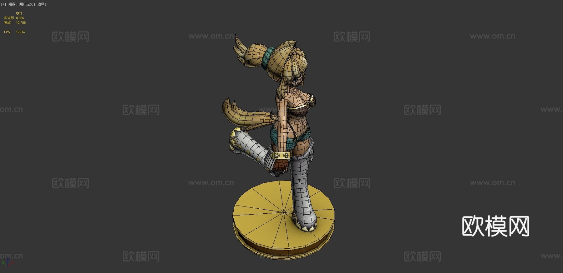 狼女莉露3d模型