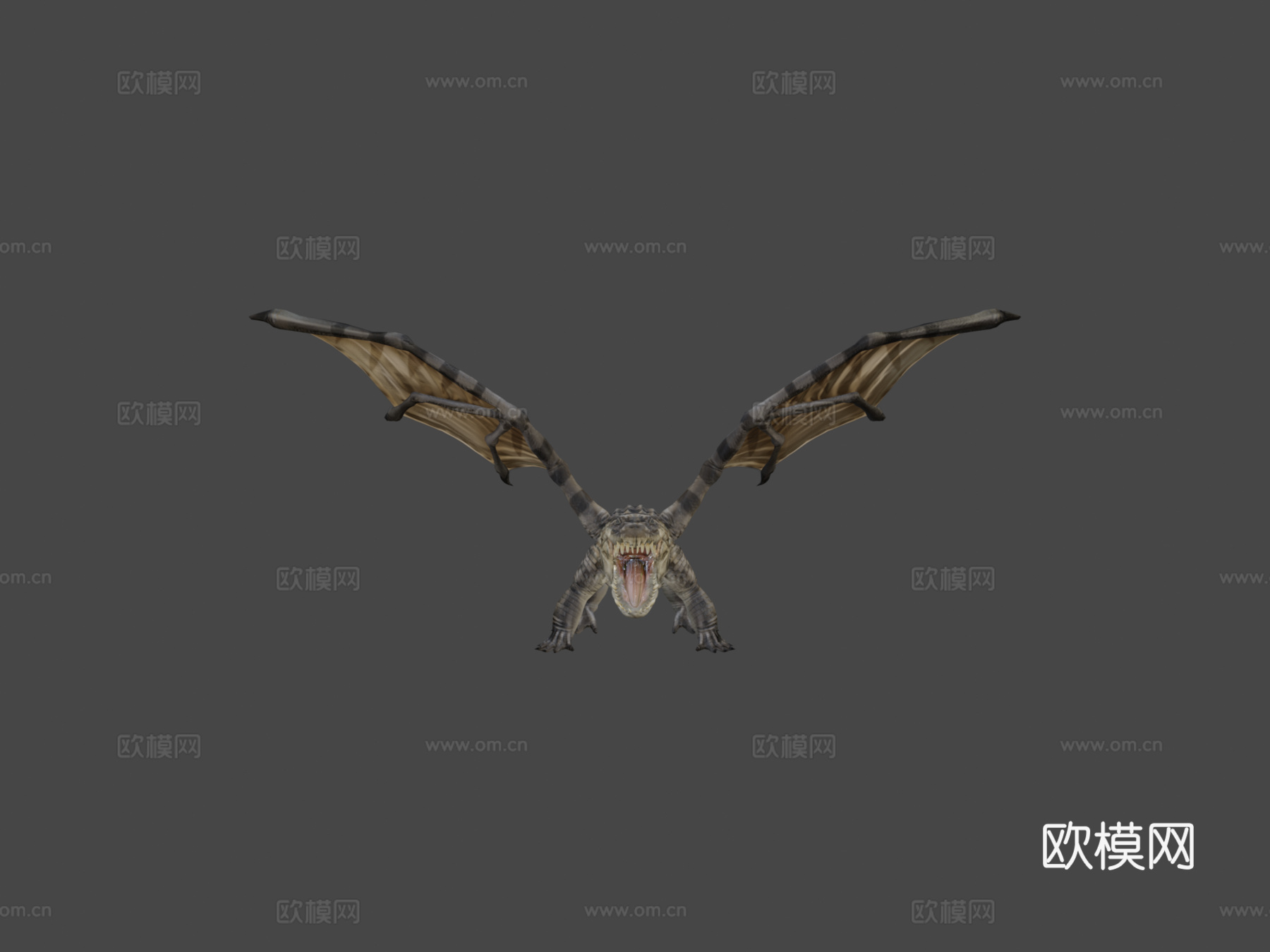 鳄鱼3d模型