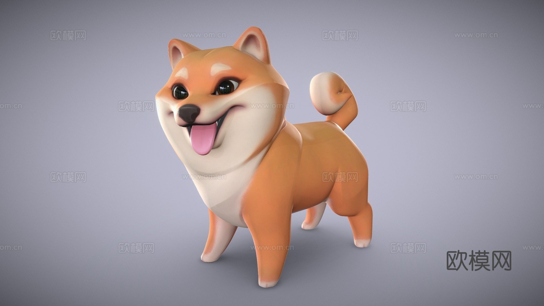 超棒柴犬男孩3d模型