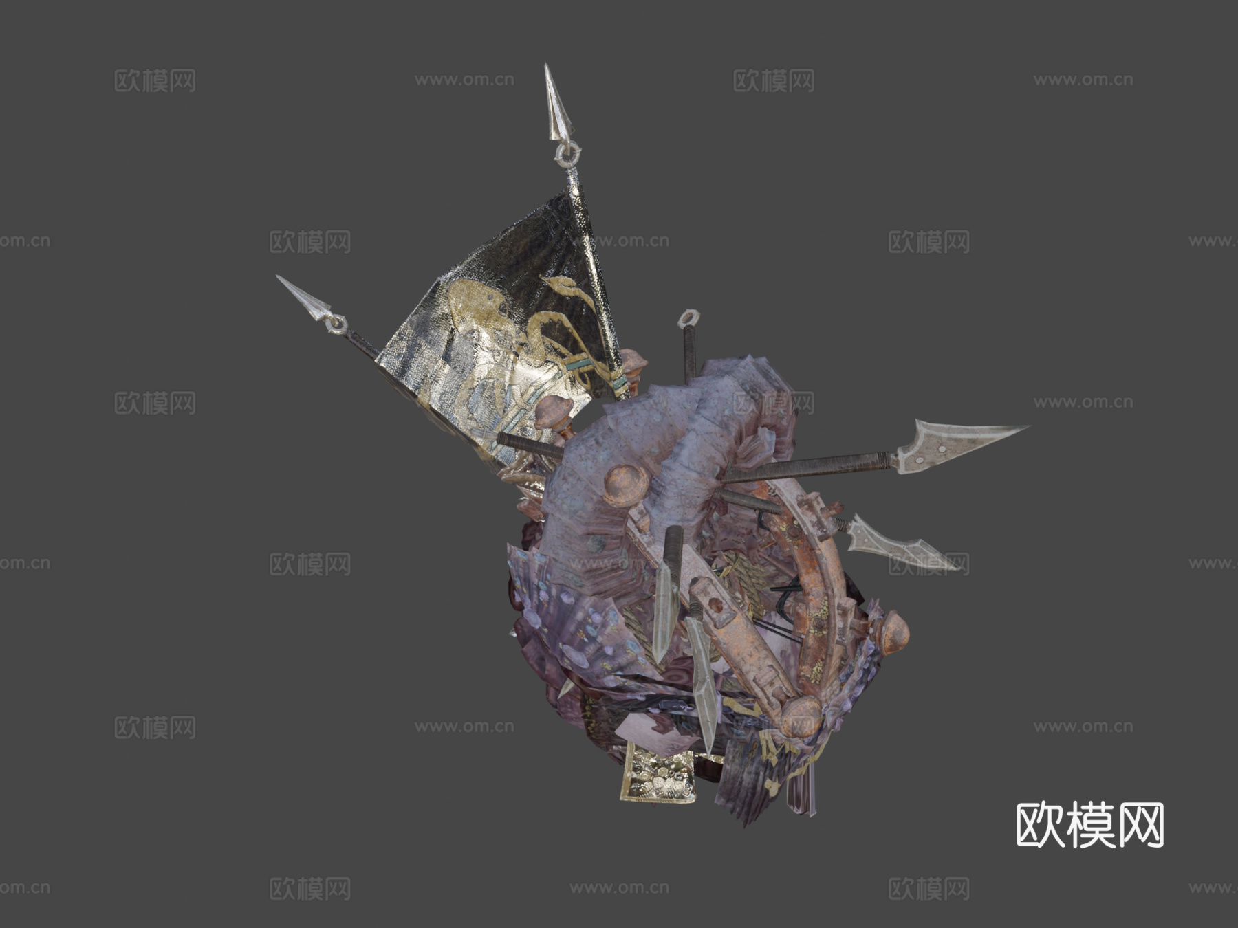 海盗王章鱼3d模型