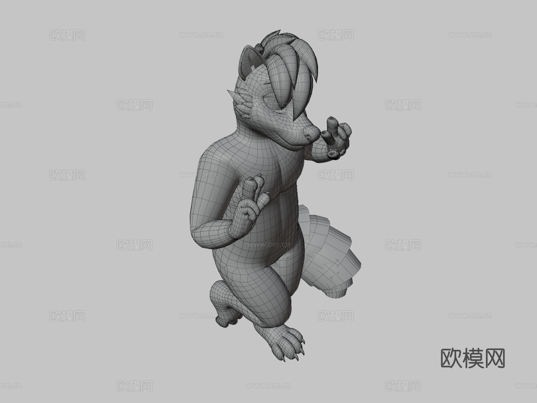 雄性浣熊VRChat虚拟形象3d模型