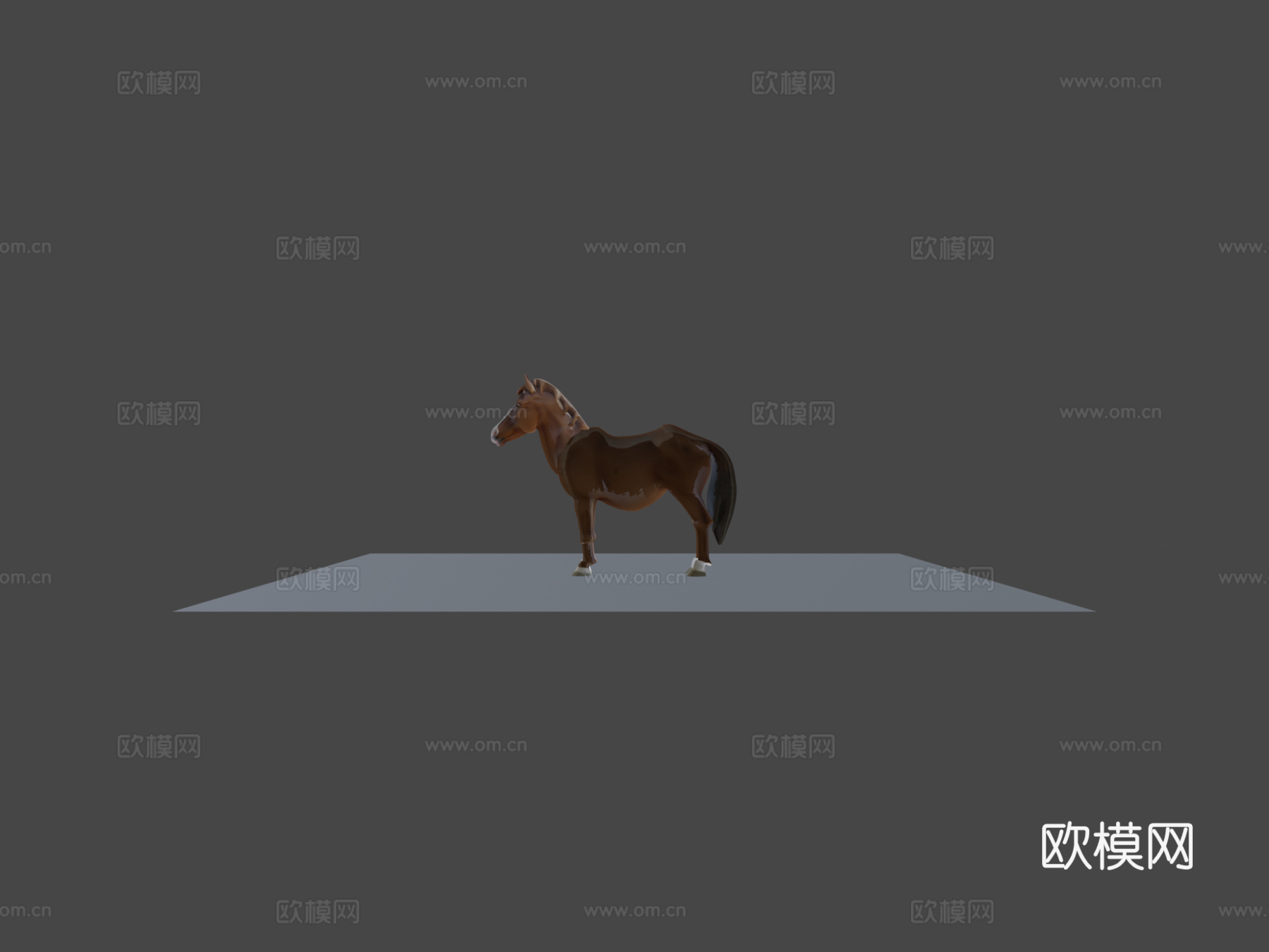 动画马3d模型