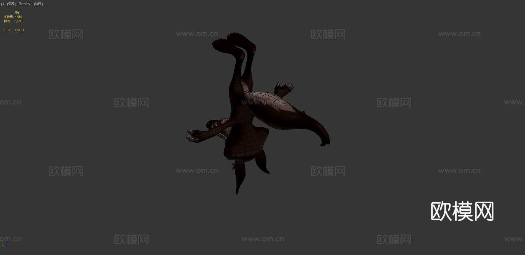 郊狼3d模型