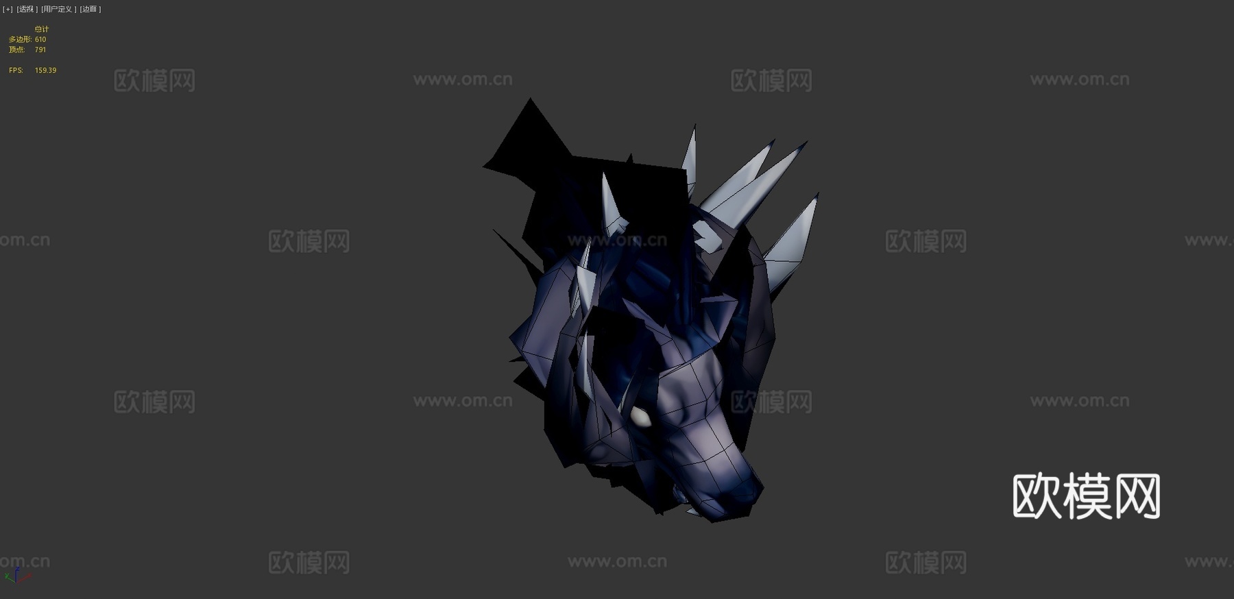卡通变异狼3d模型