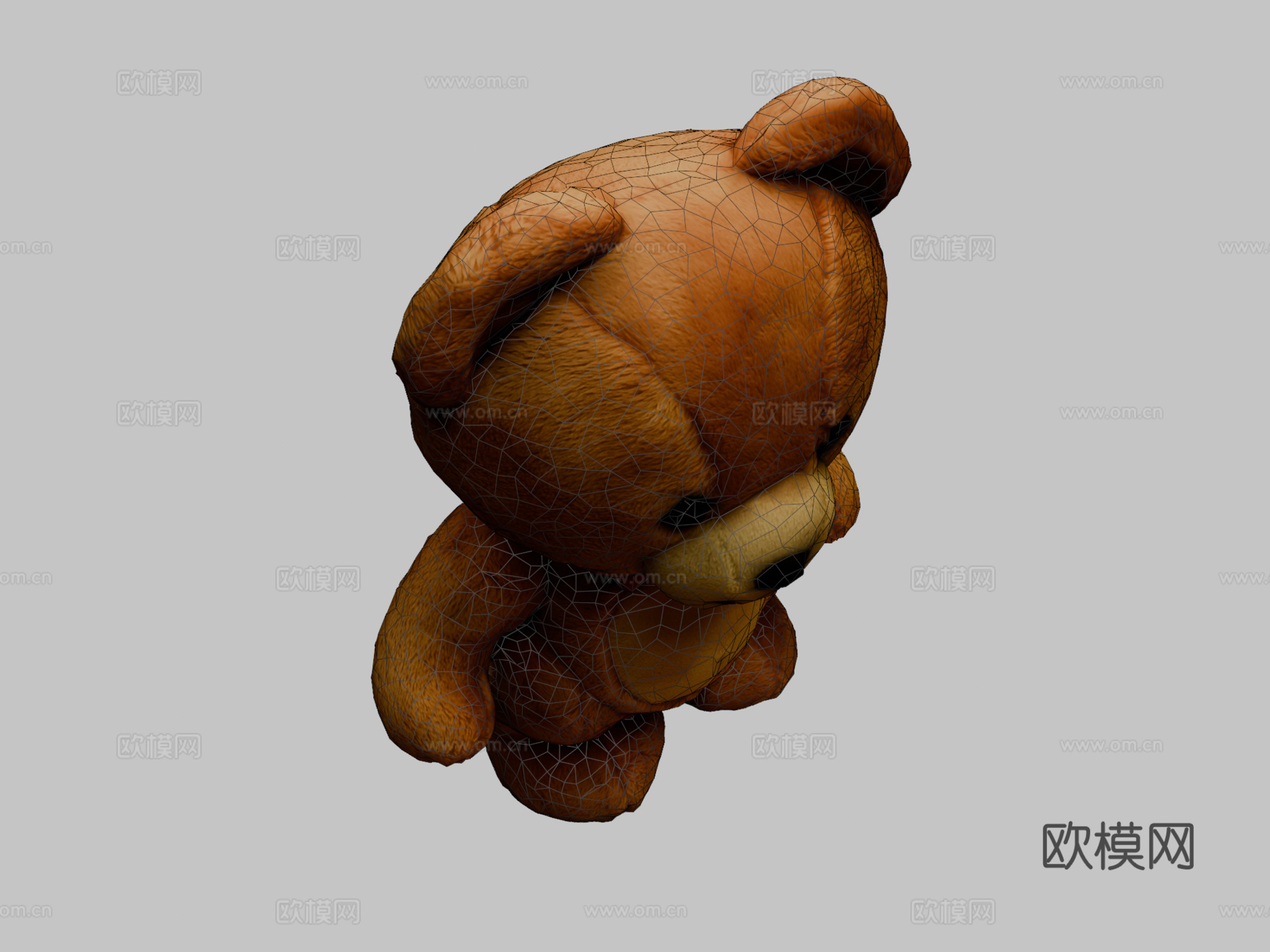 手工泰迪熊摄影测量模型3d模型