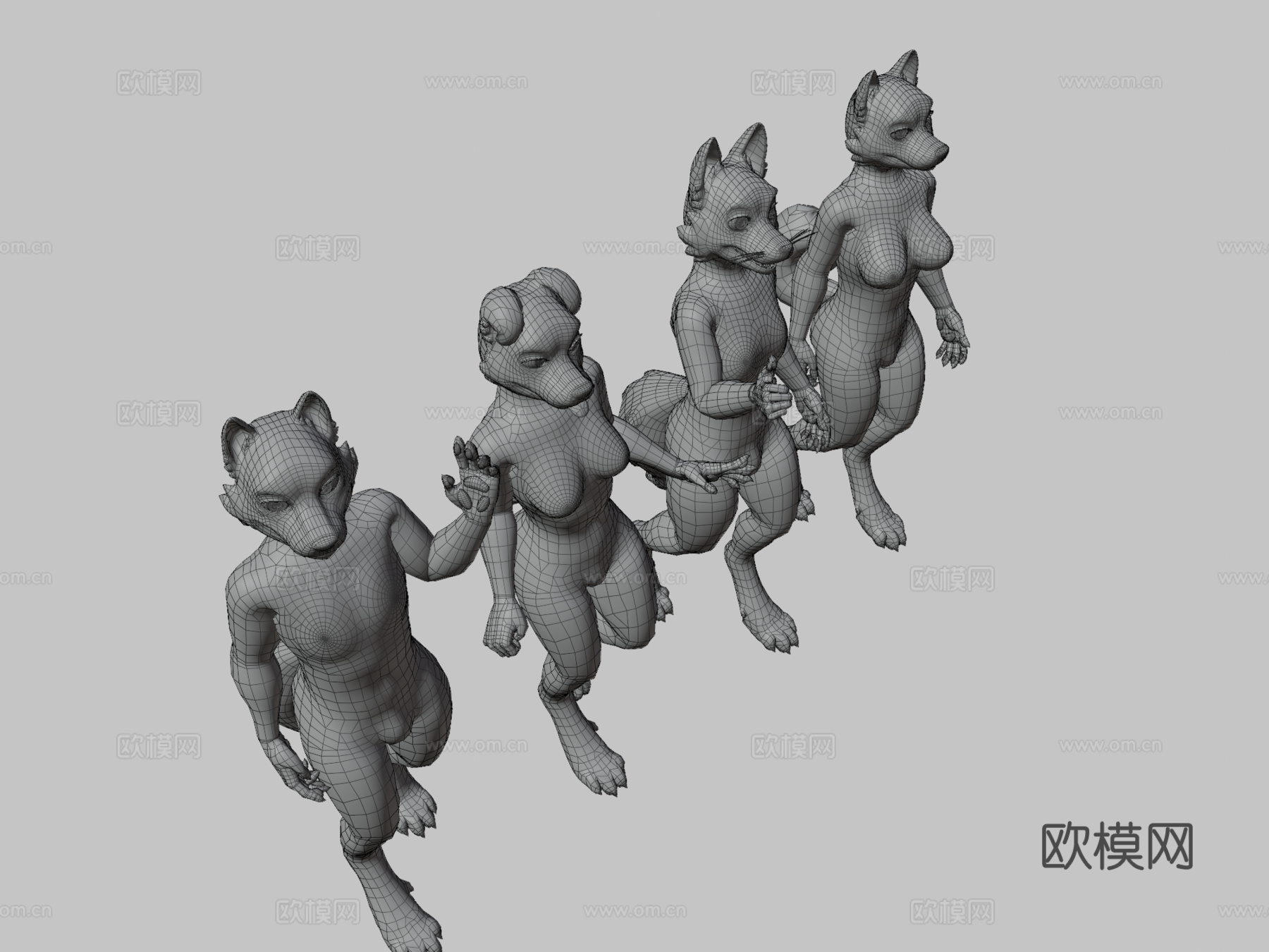 库达的犬齿-VRChat模型3d模型