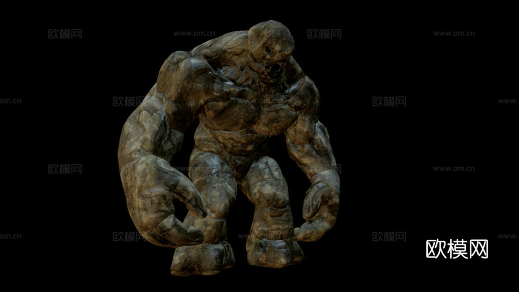 魔像分裂动画3d模型