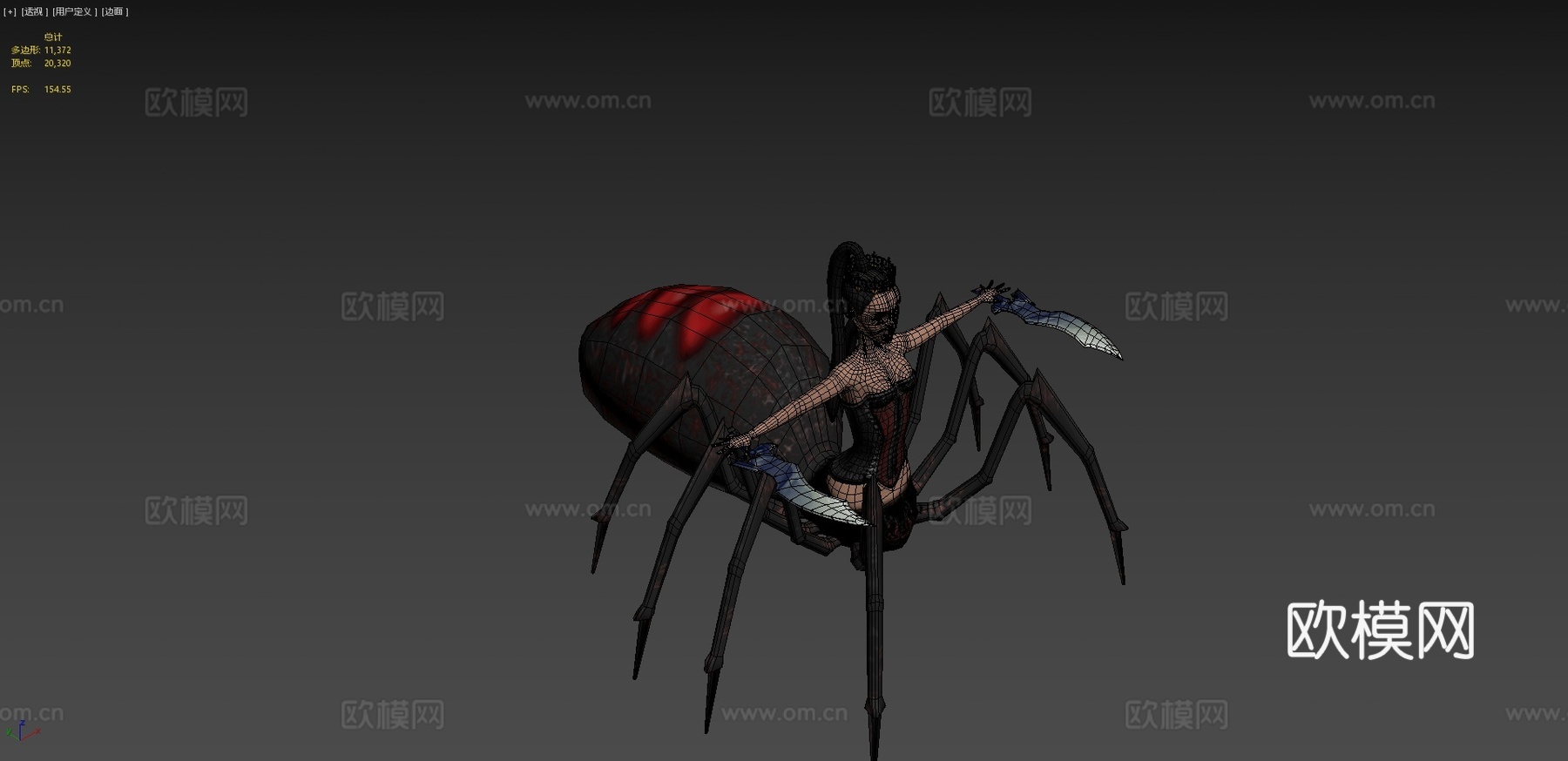 蜘蛛女王3d模型