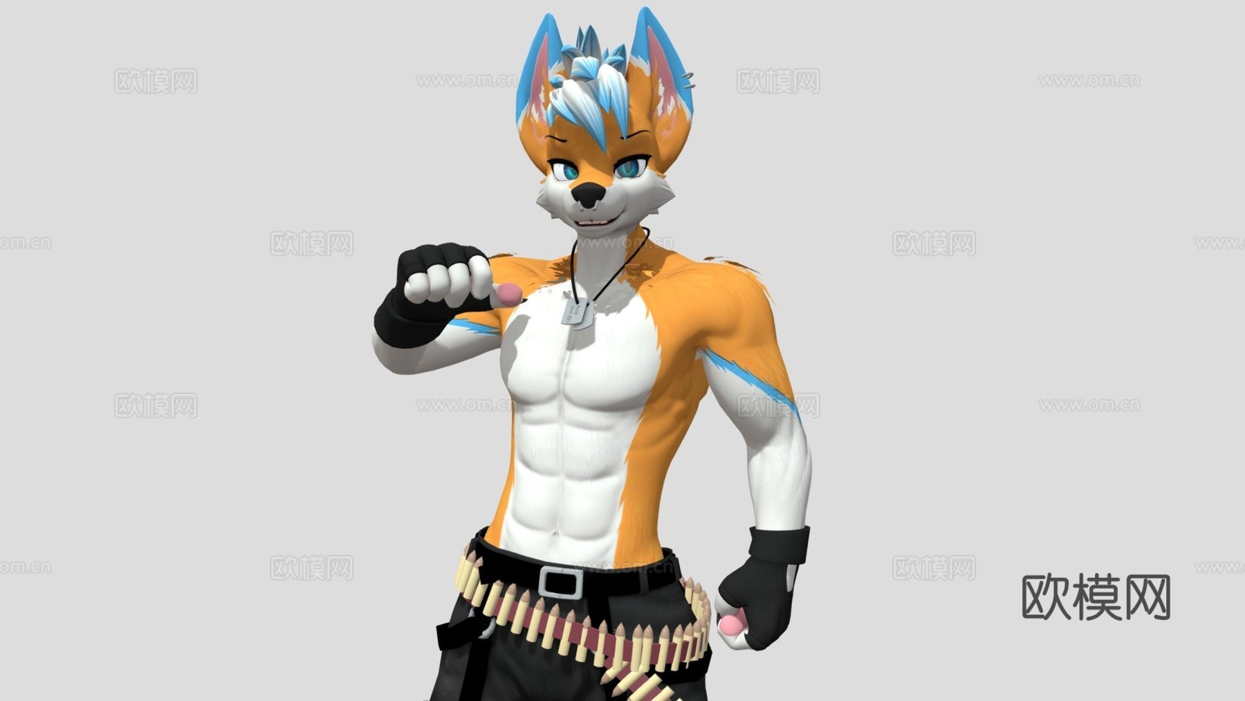酸性狐狸VRChat委托作品3d模型