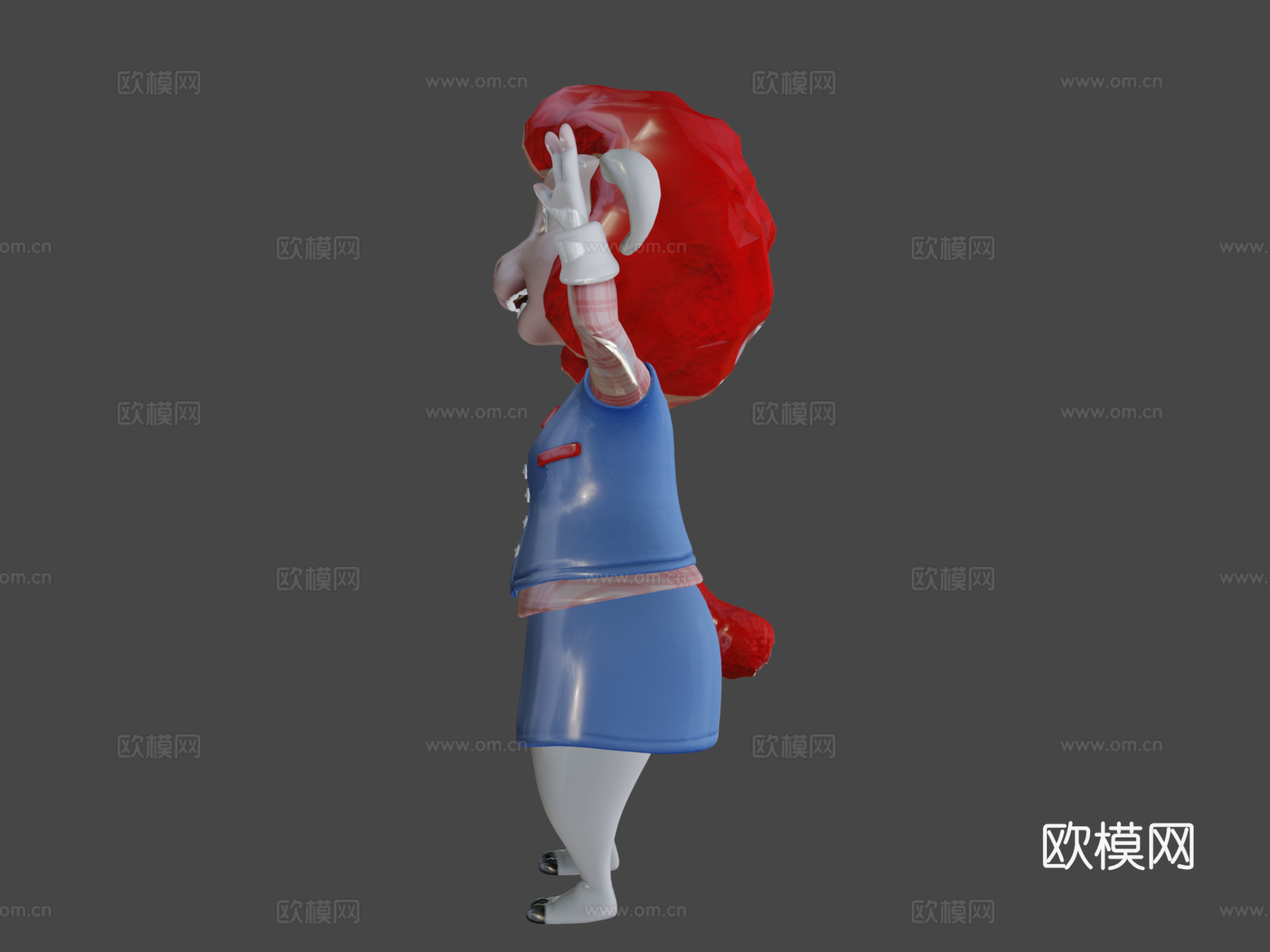导游羊肉小姐3d模型