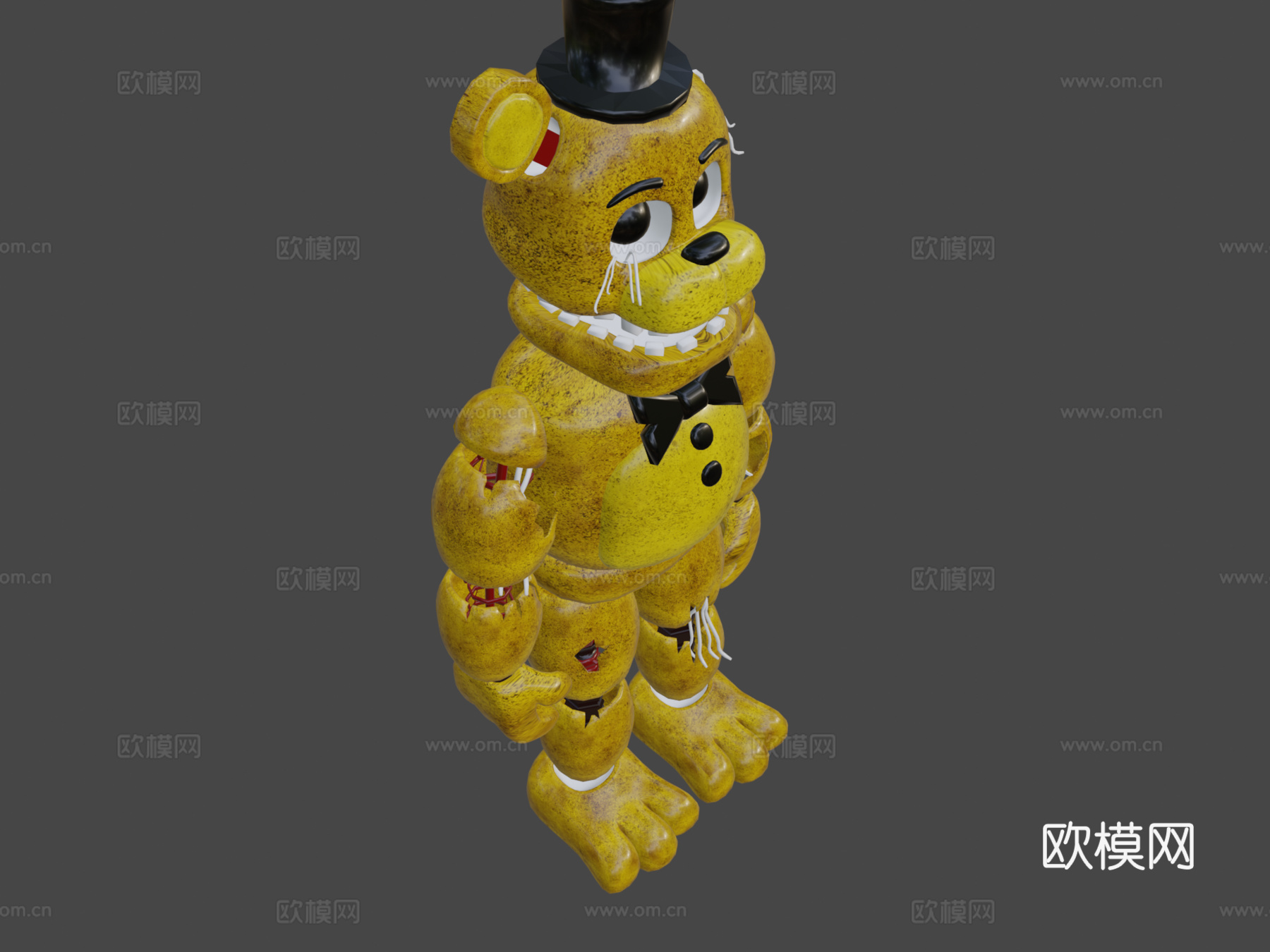 FNAF2-黄金弗雷迪3d模型
