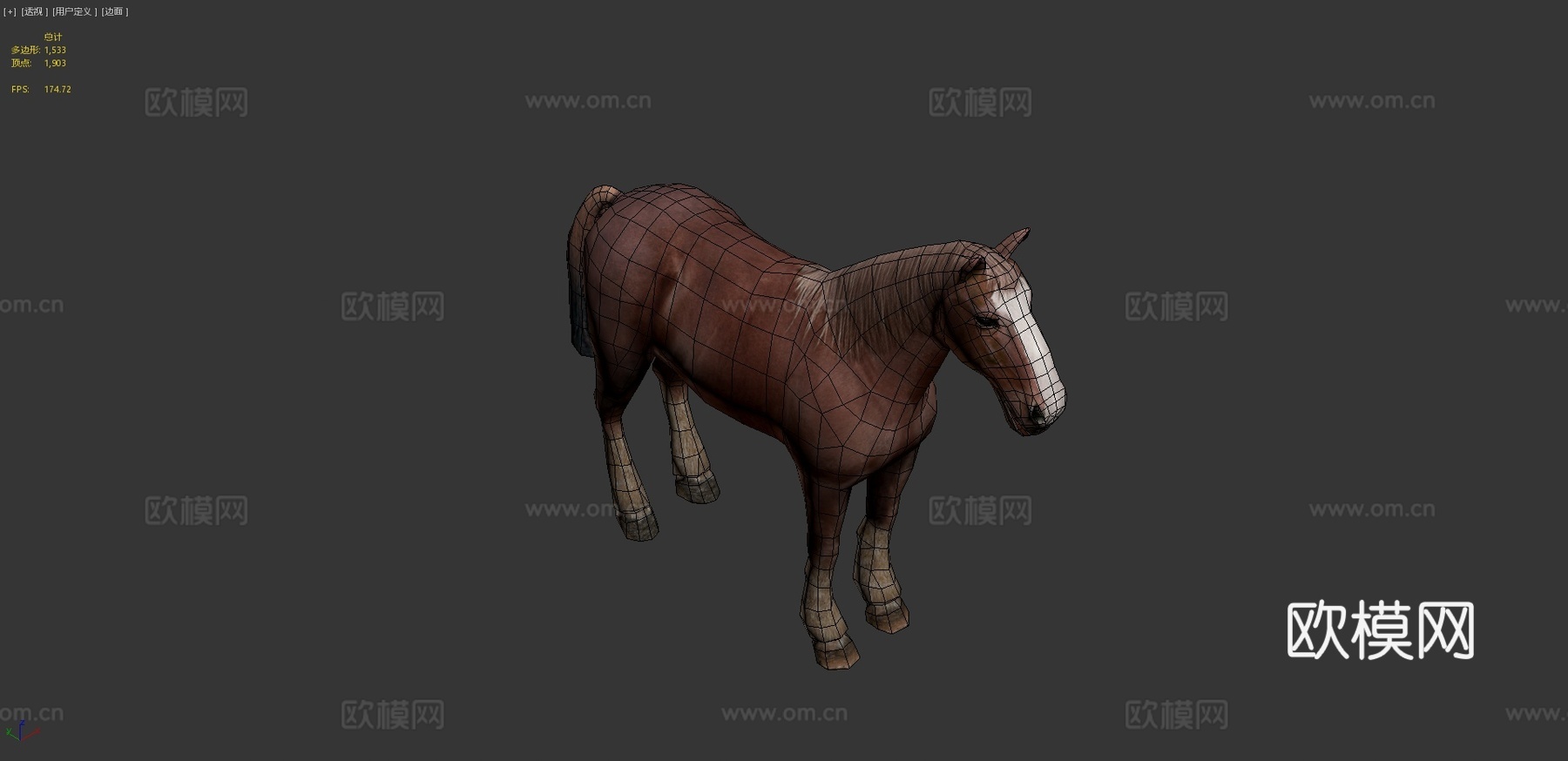 马绑定3d模型