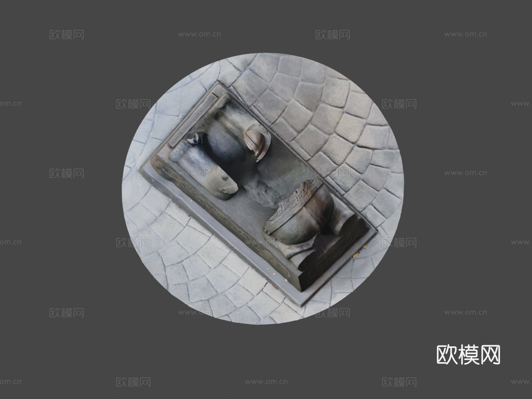 大象雕像3d模型