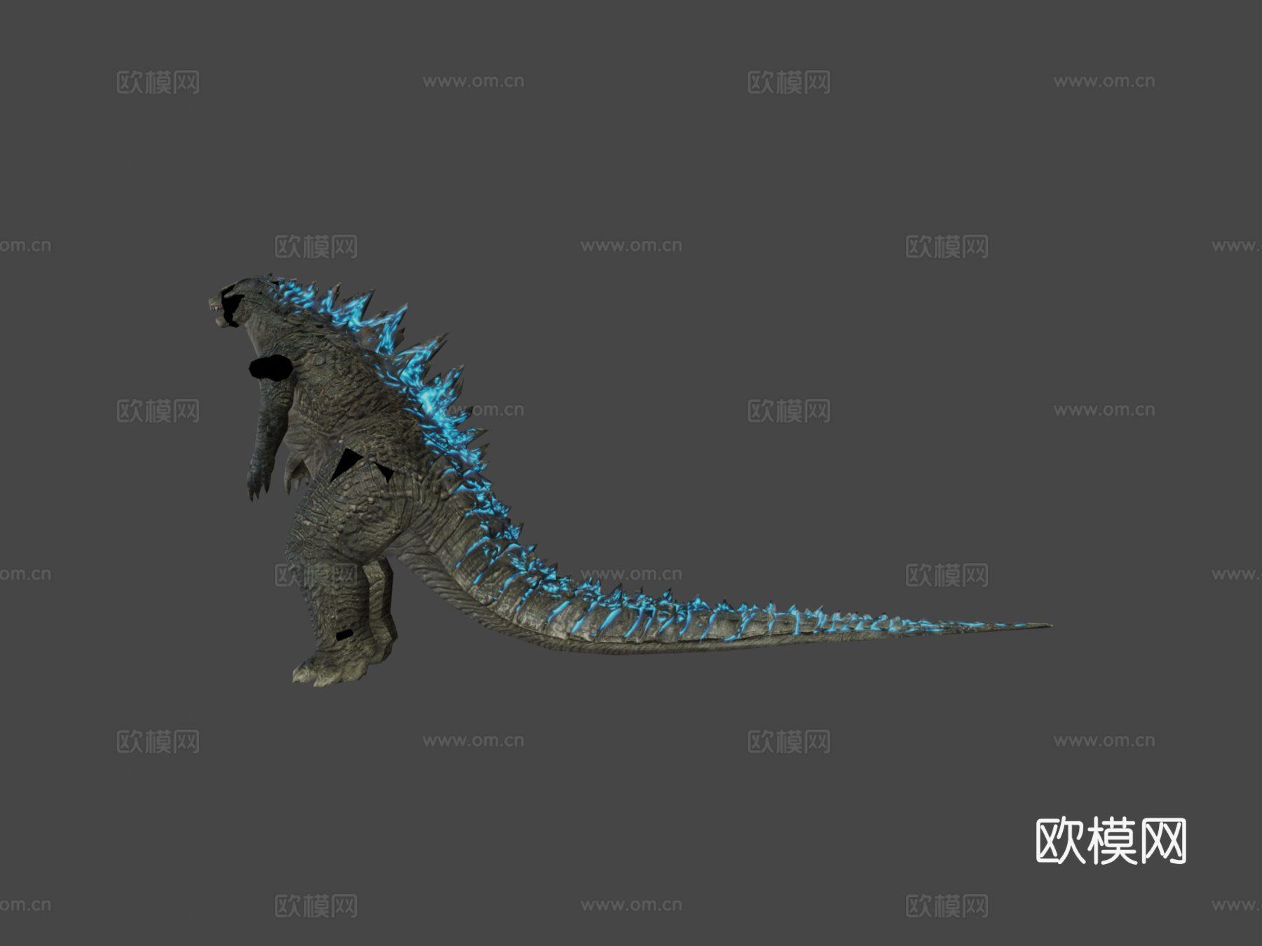 哥斯拉原子吐息3d模型