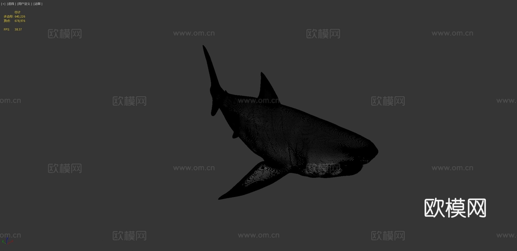 巨齿鲨3d模型