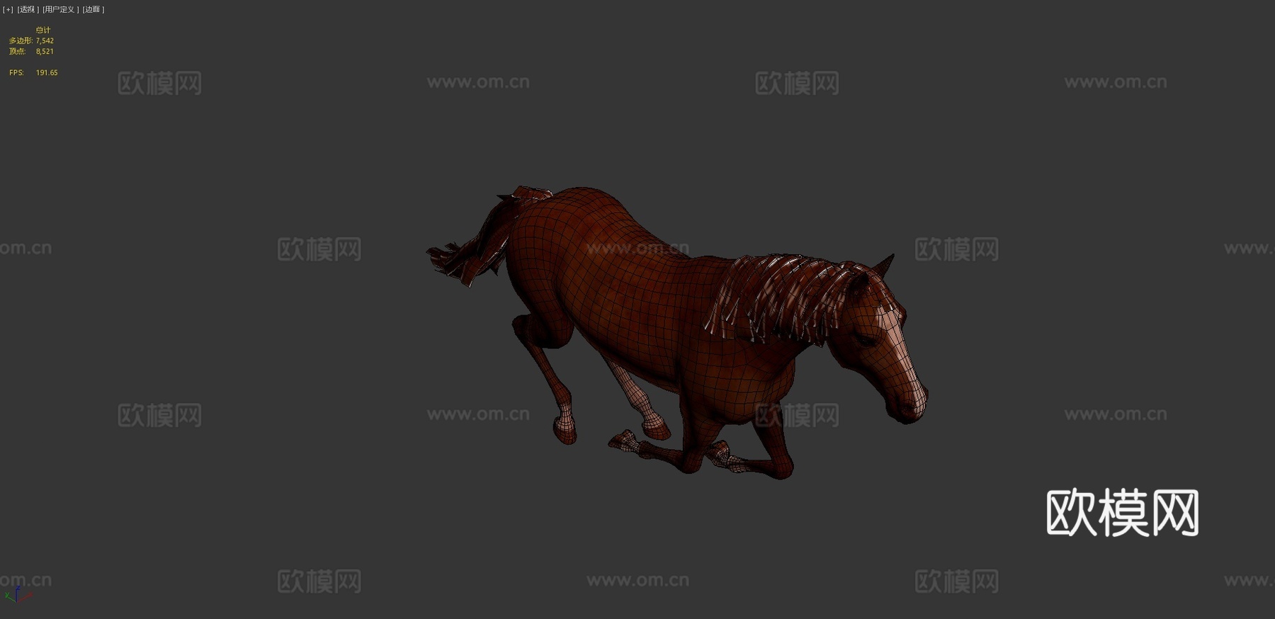 马3d模型