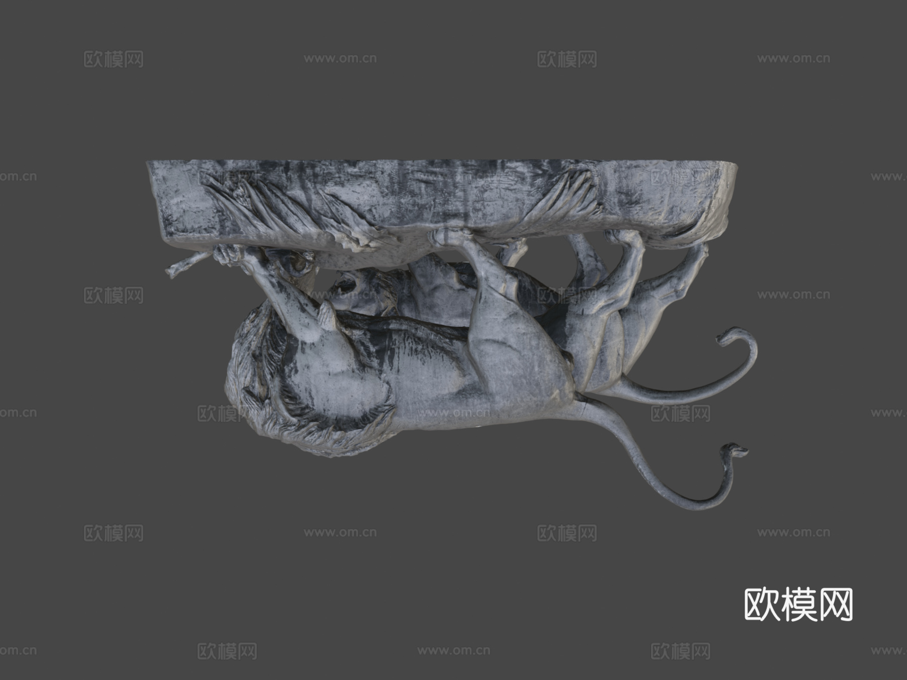 雄狮与母狮3d模型