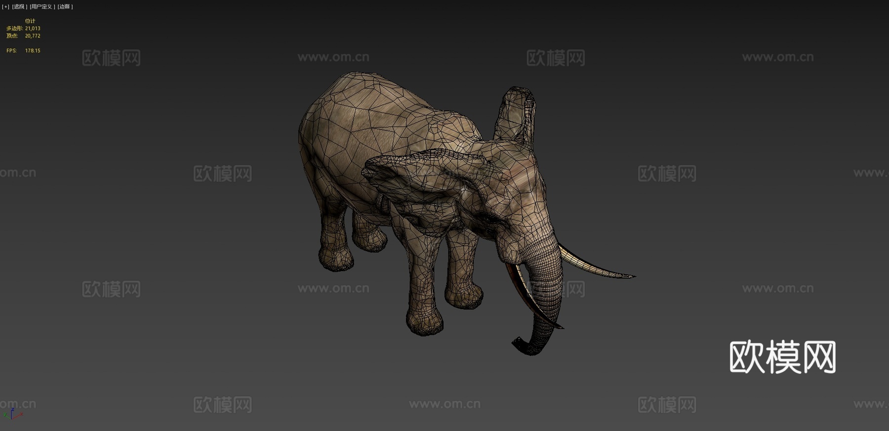 大象-加贾3d模型