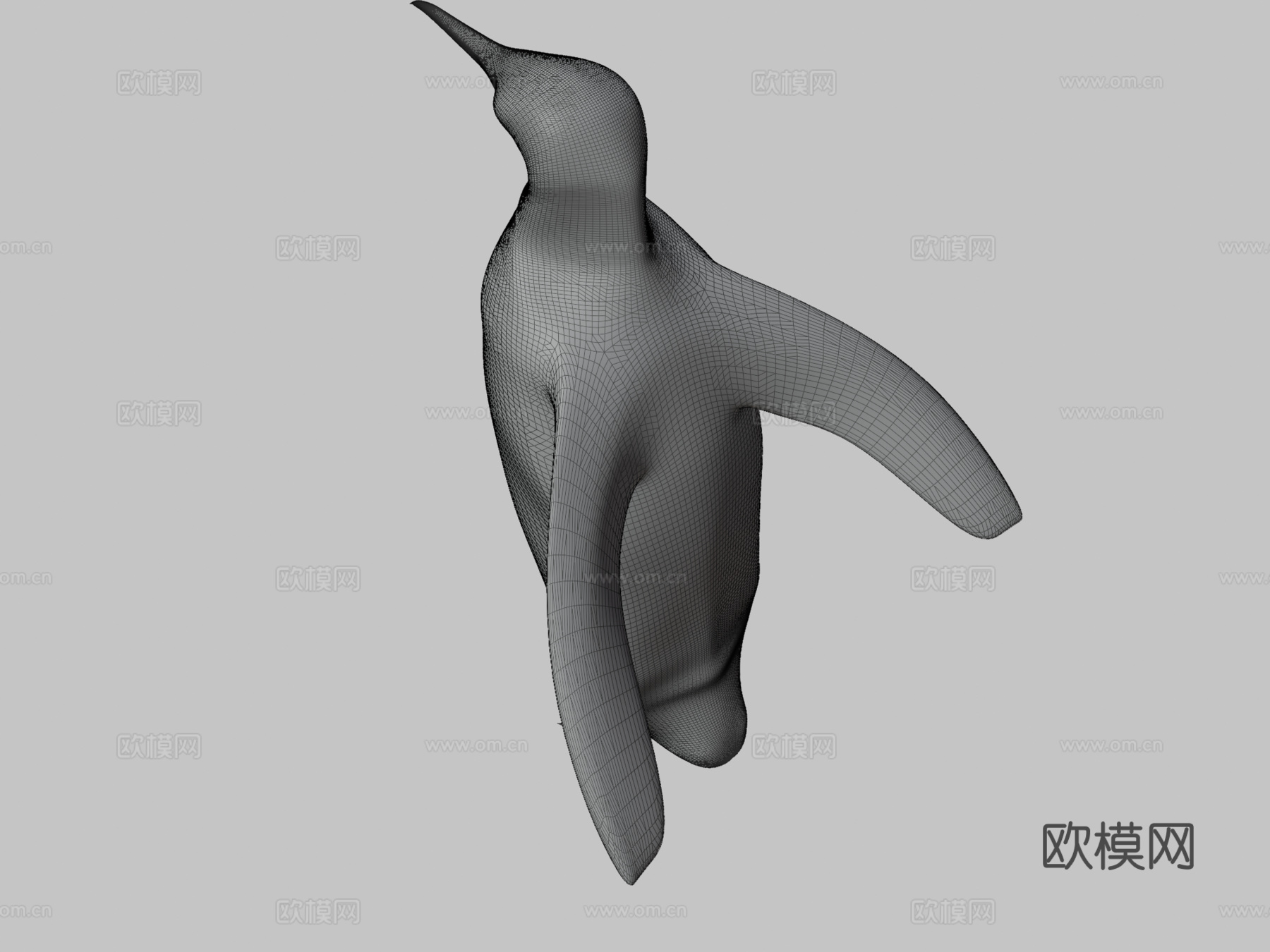 帝企鹅3d模型