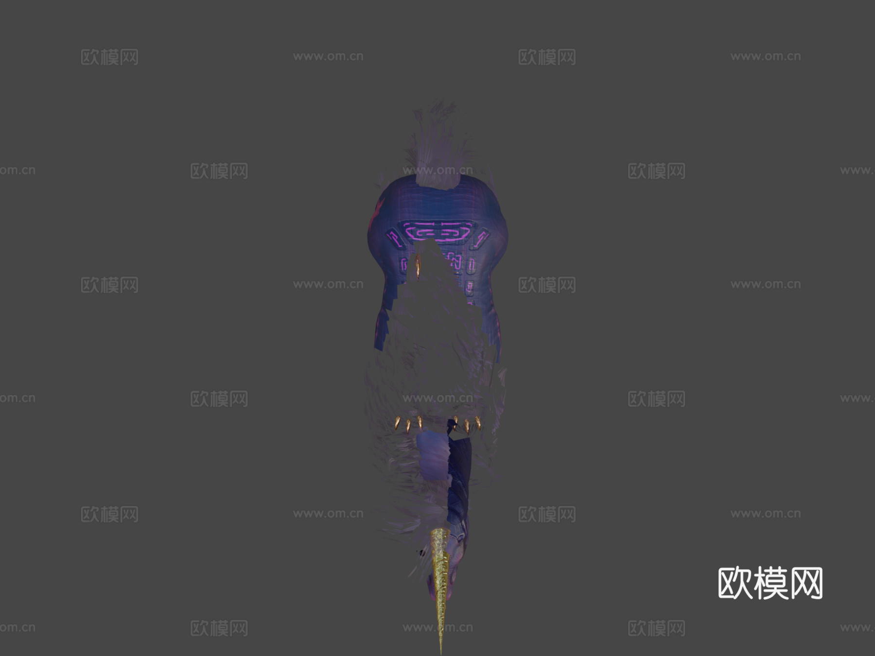 独角恐龙3d模型