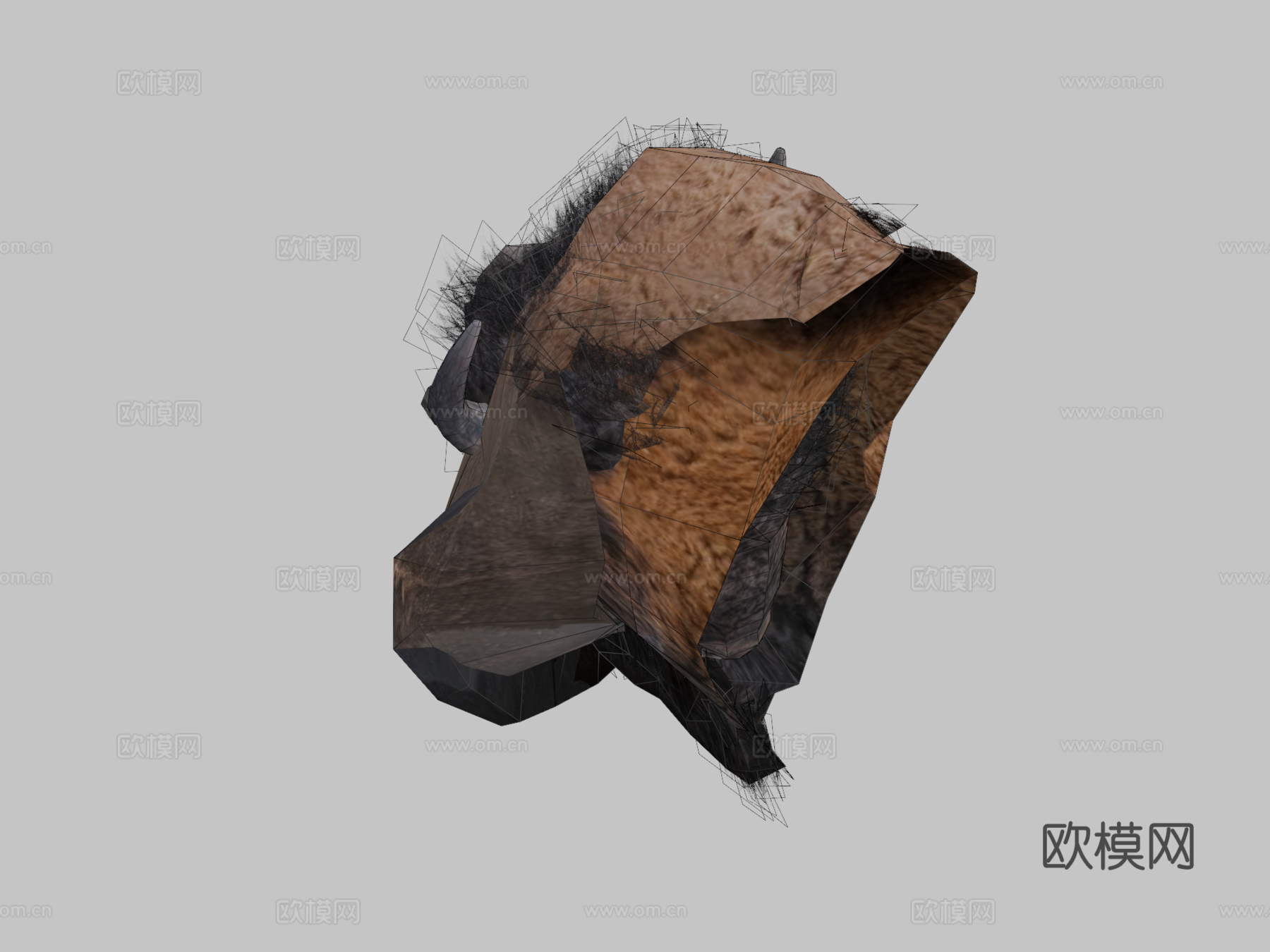 动物王国-美洲野牛(雄性)3d模型