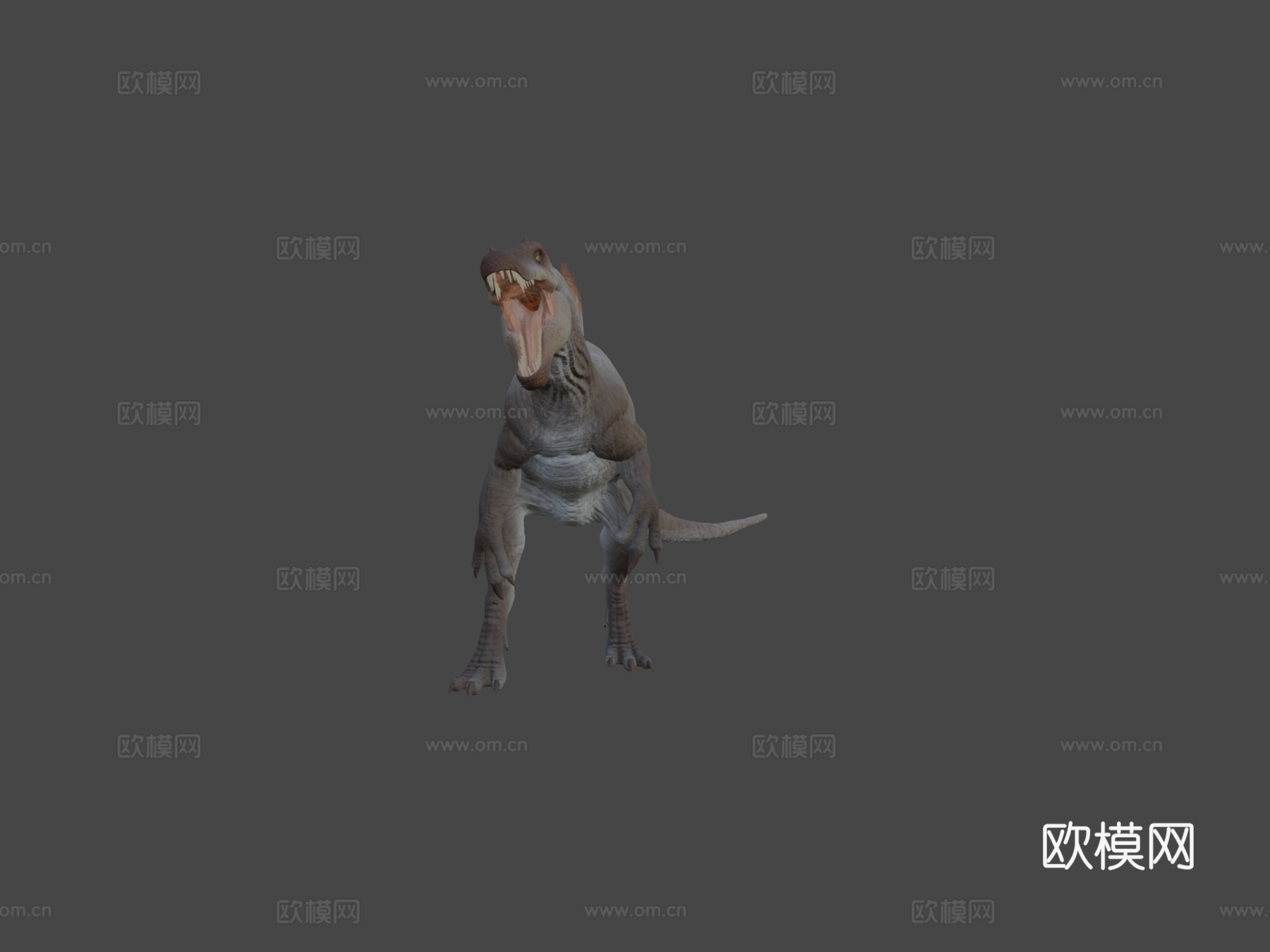 侏罗纪公园3棘龙粉丝艺术3d模型