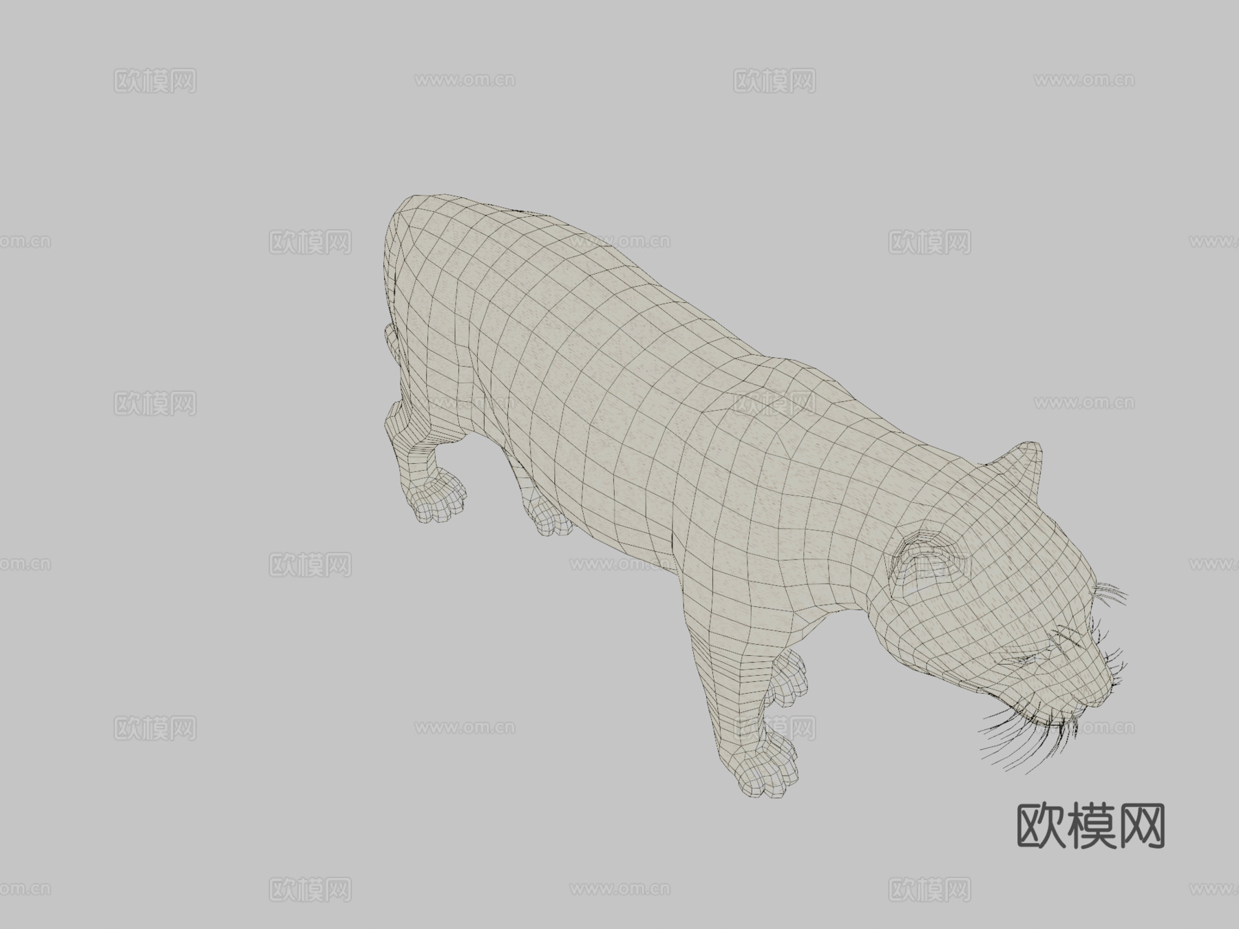 美洲豹3d模型