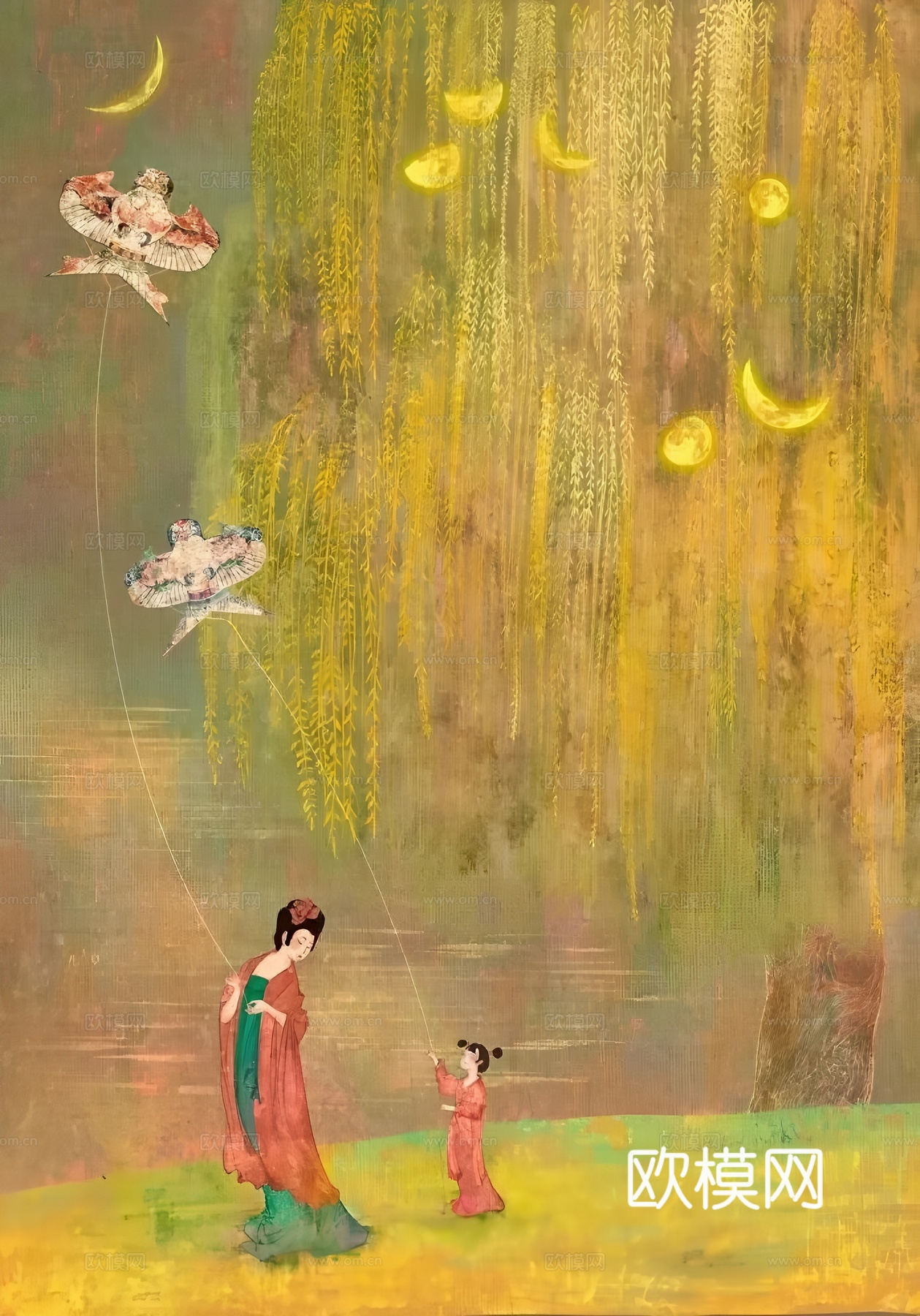 艺术花卉画芯
