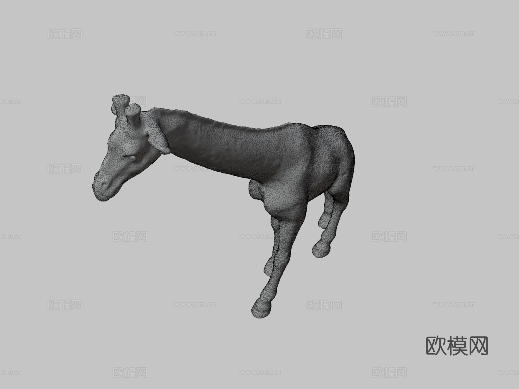 玩具长颈鹿3d模型