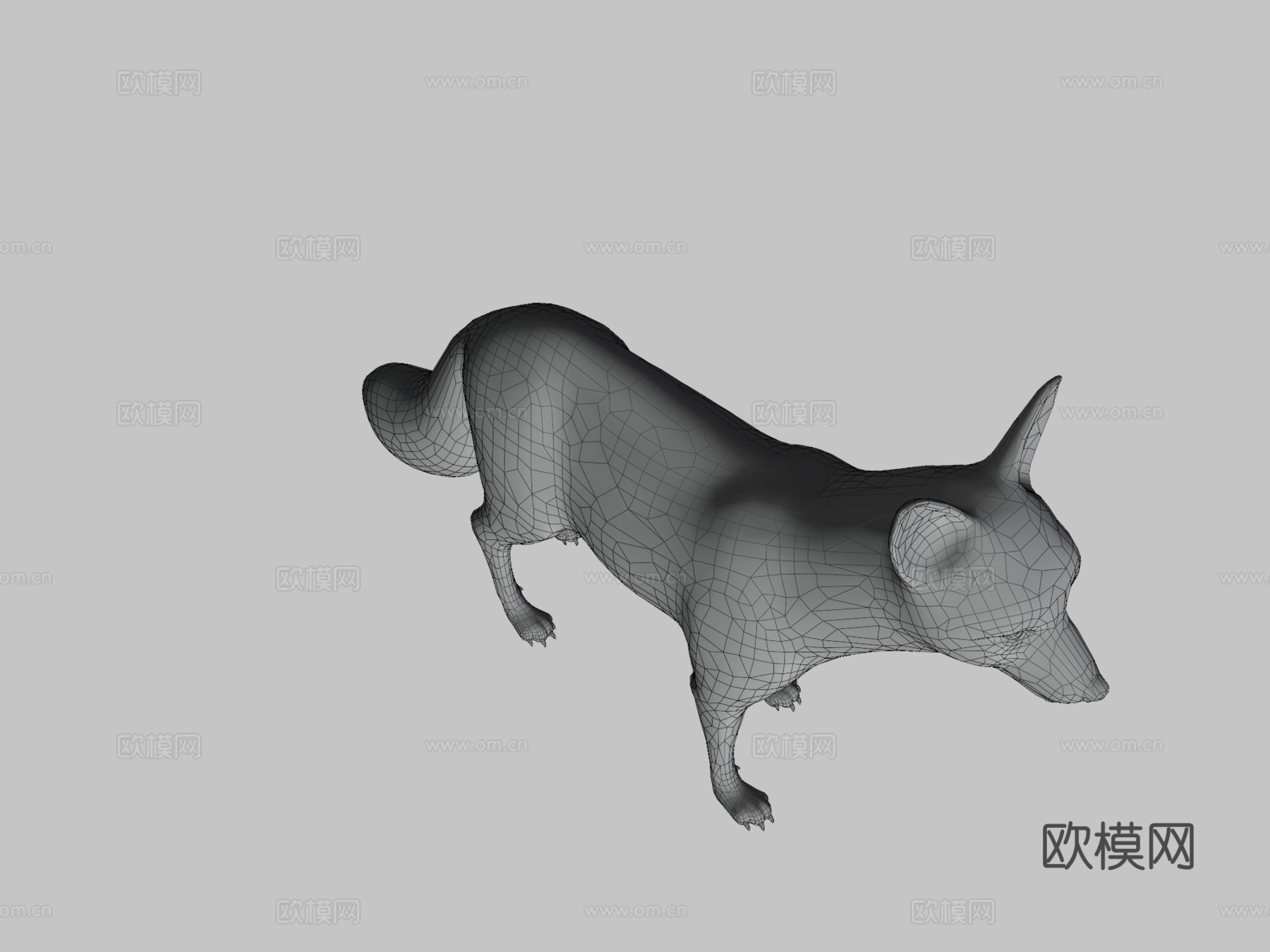 狐狸待机3d模型