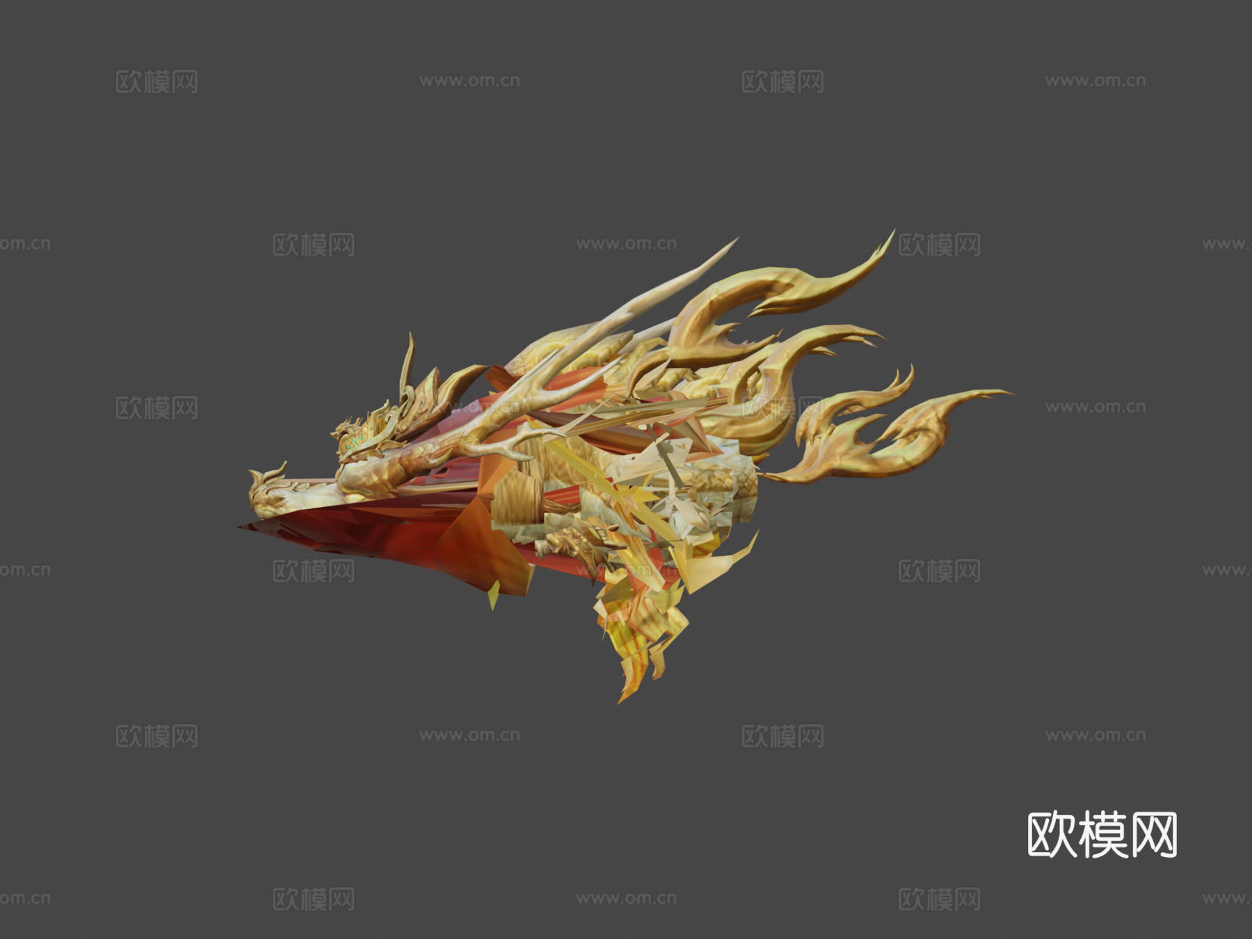 中国龙3d模型