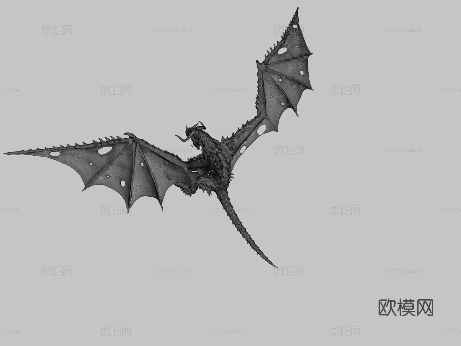 和龙绘图专用3d模型