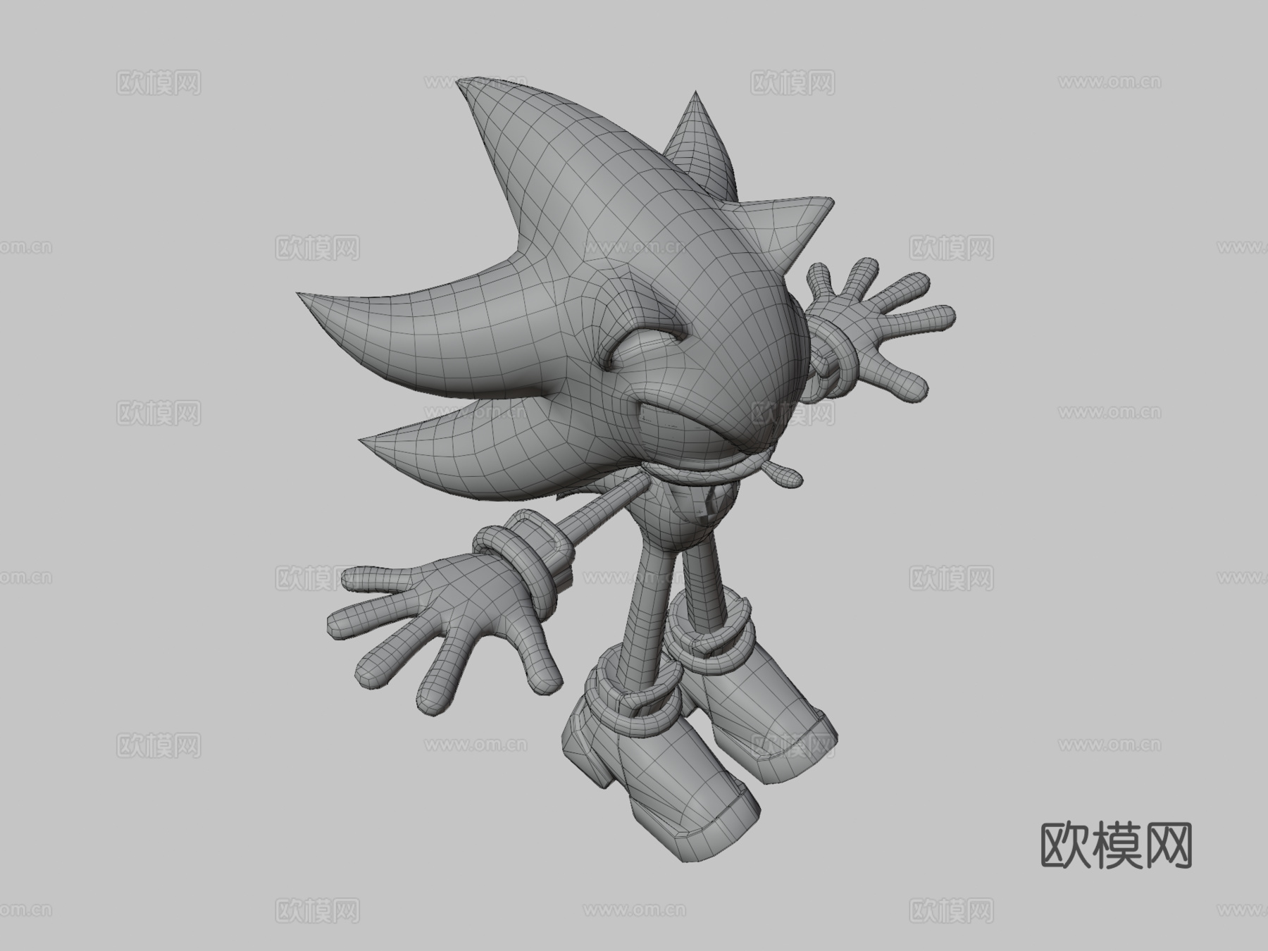 超级暗影刺猬3d模型