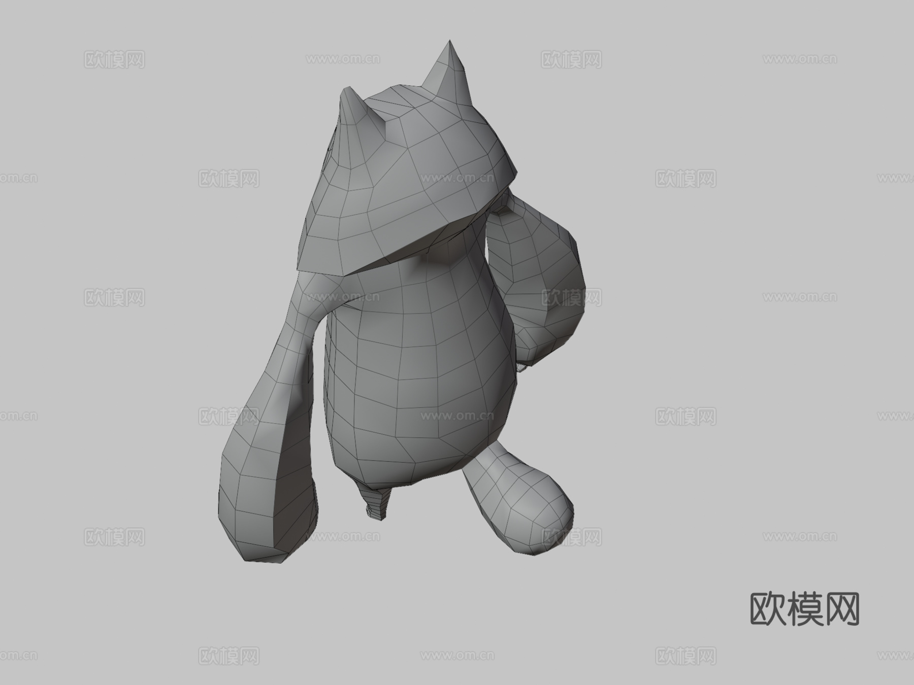 猫型生物3d模型