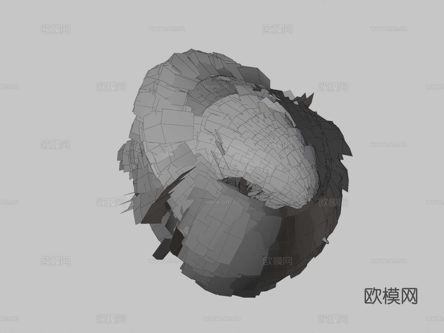 大山雀3d模型