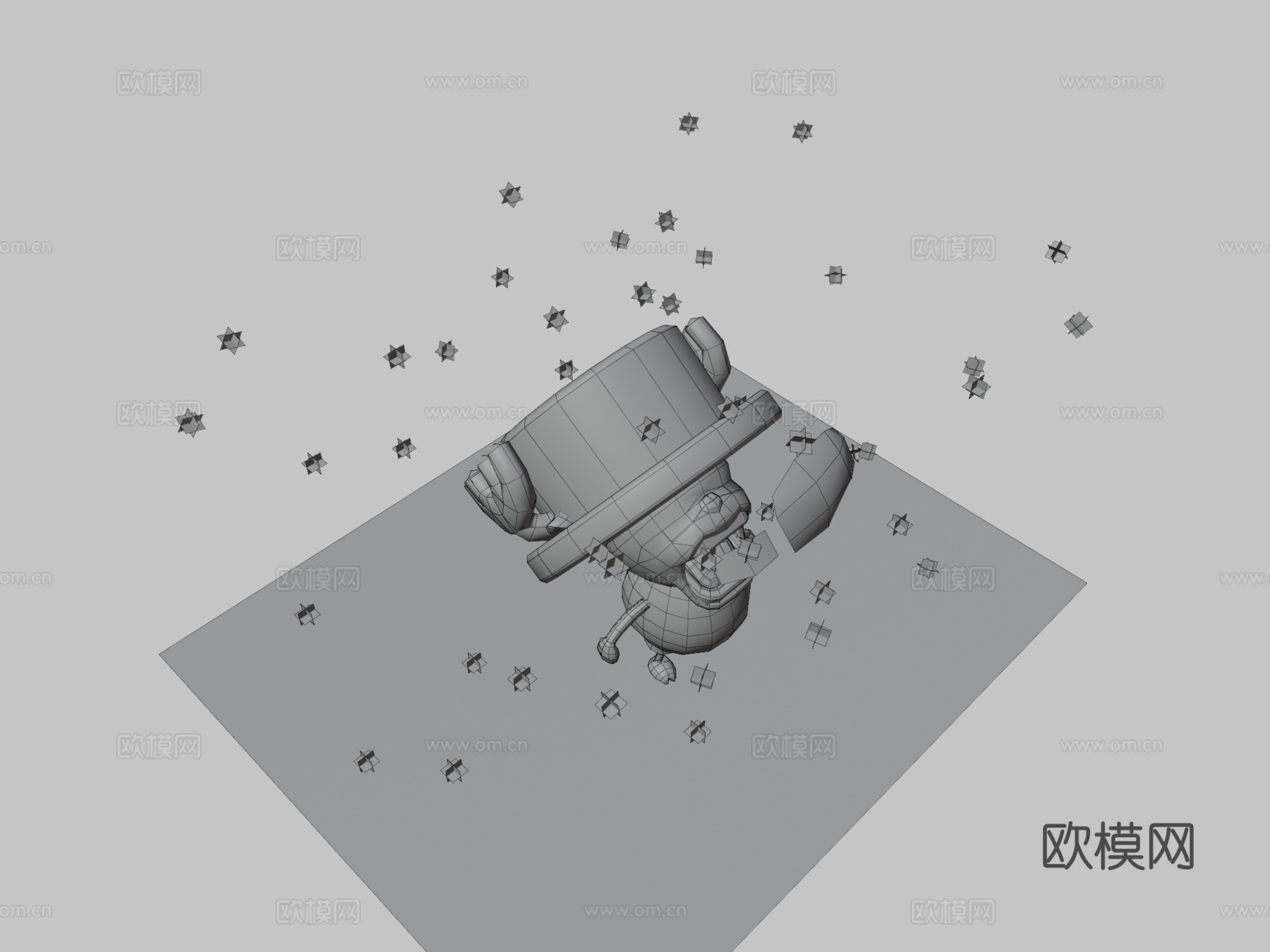 哭泣的乔巴3d模型