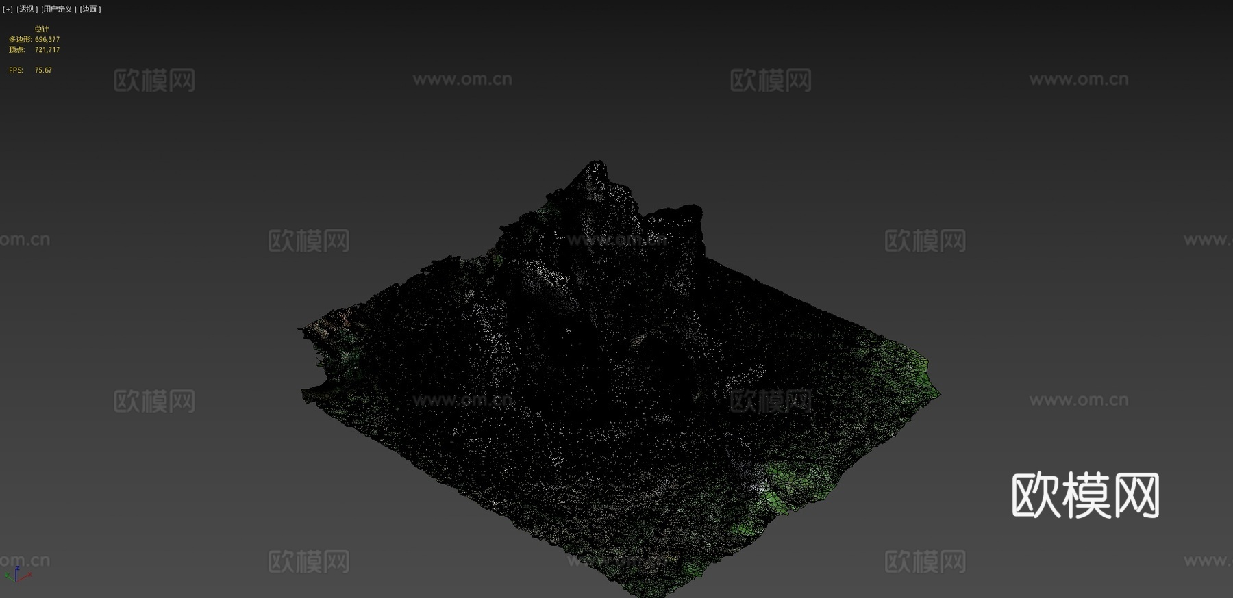 岩羚羊雕像3d模型