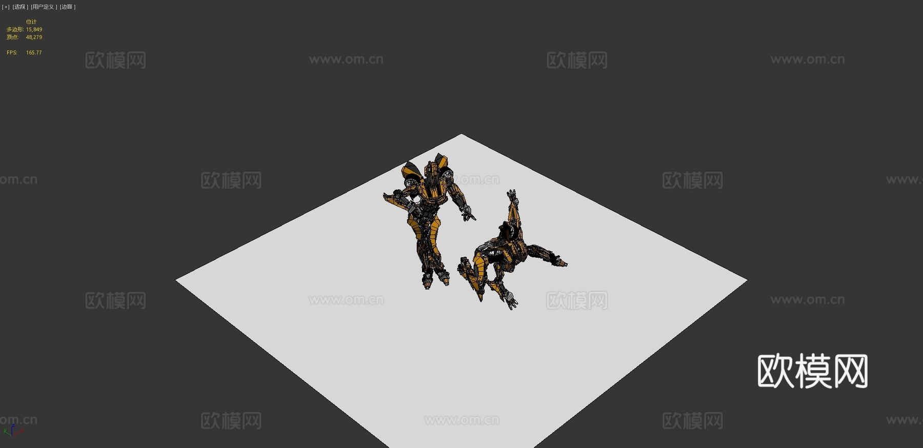雌性大黄蜂(同人作品)3d模型