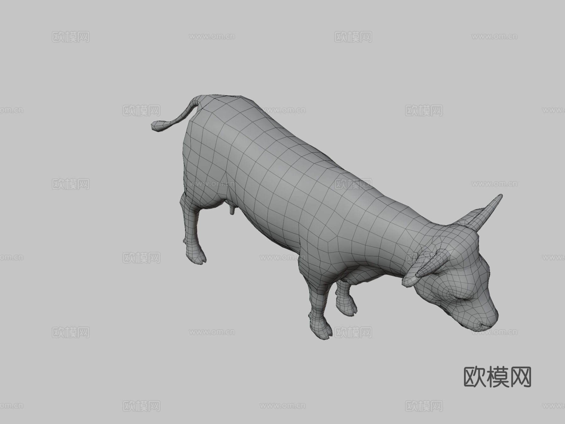 奶牛动画3d模型
