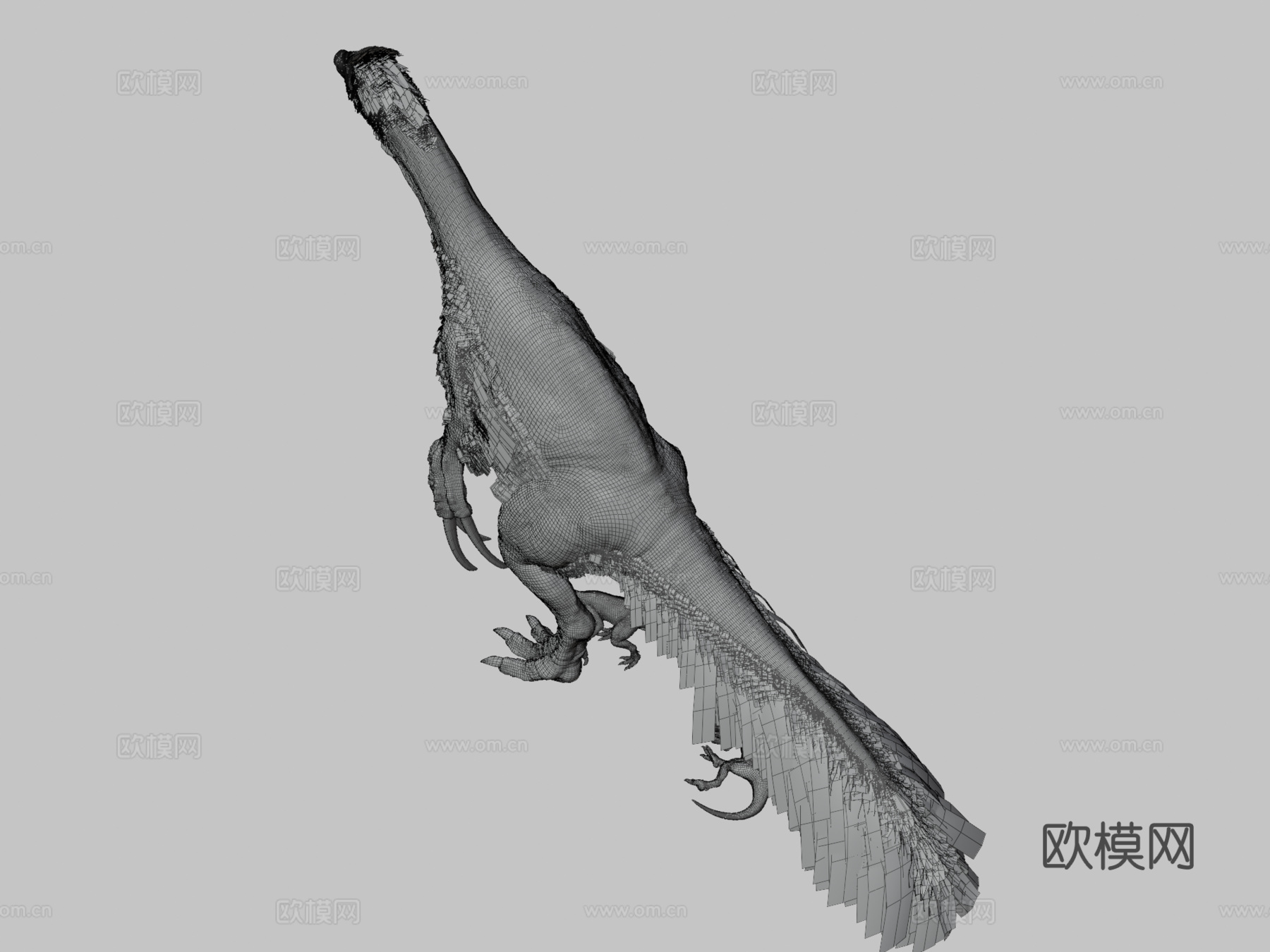 镰刀龙3d模型