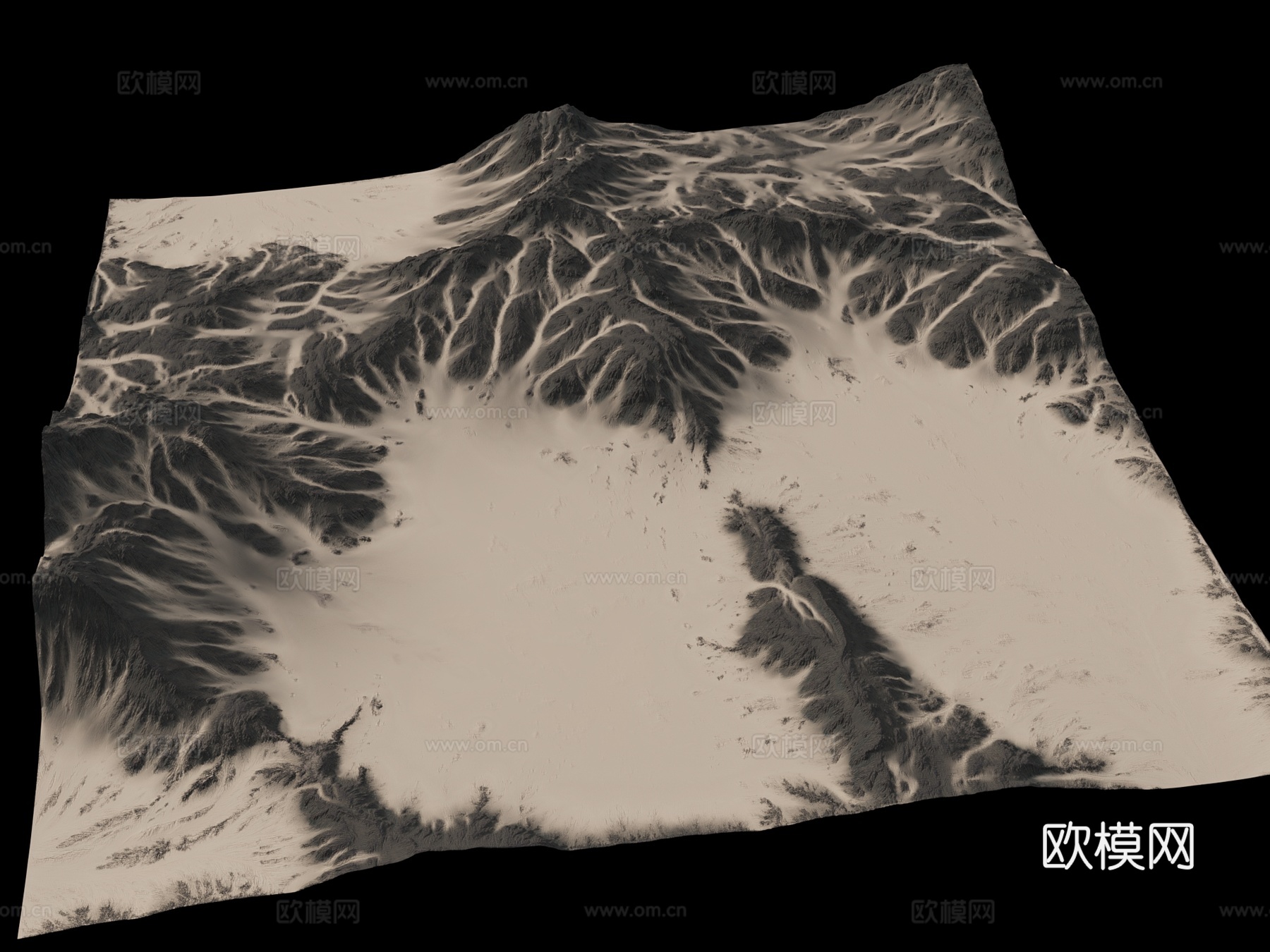 地脉 地形 山形 山脊 山梁 山谷 山脉 峡谷 地貌 山峰3d模型