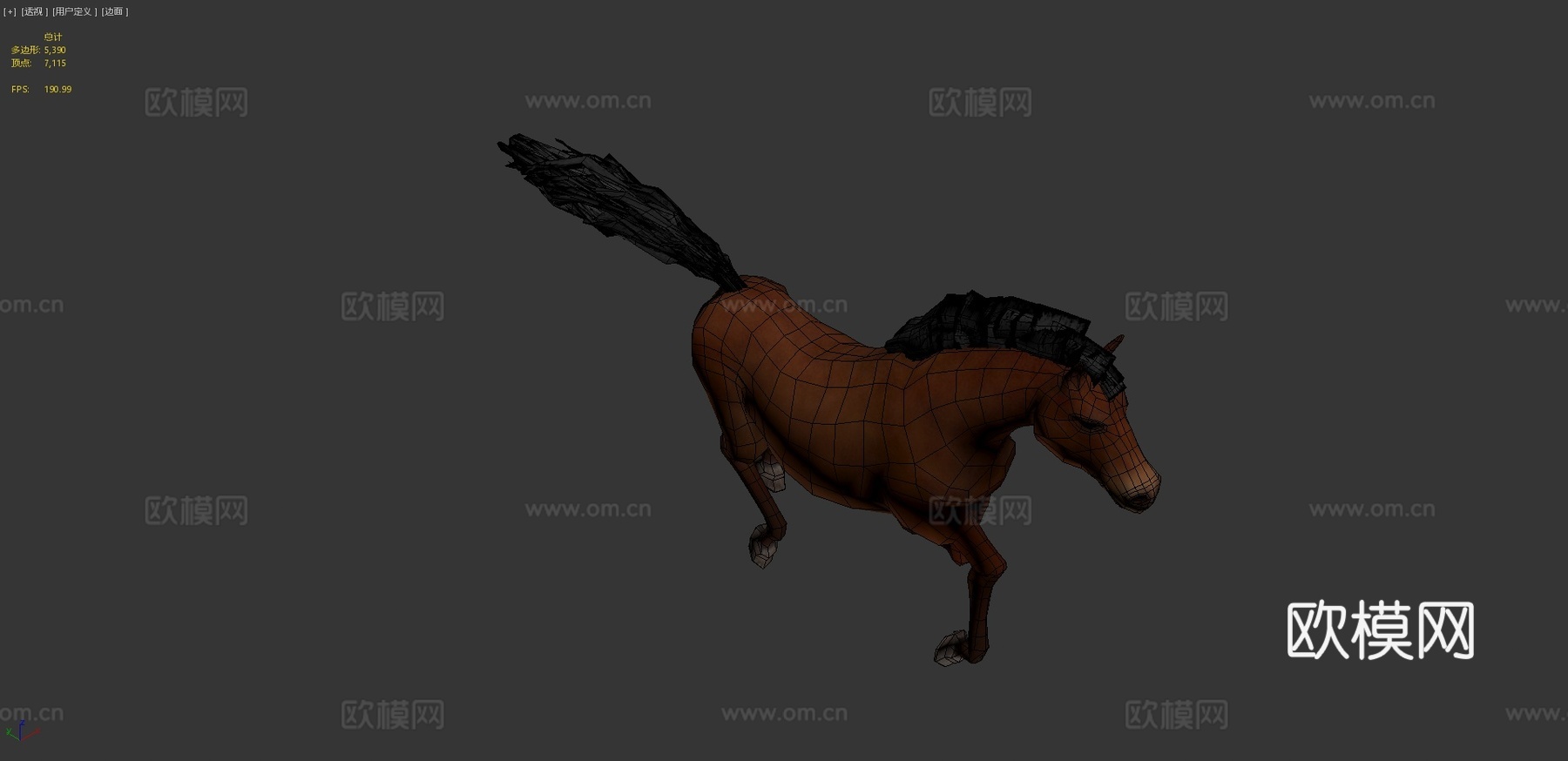 动画马匹3d模型