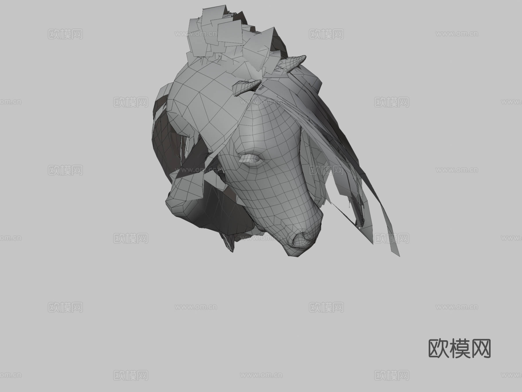 独角兽3d模型