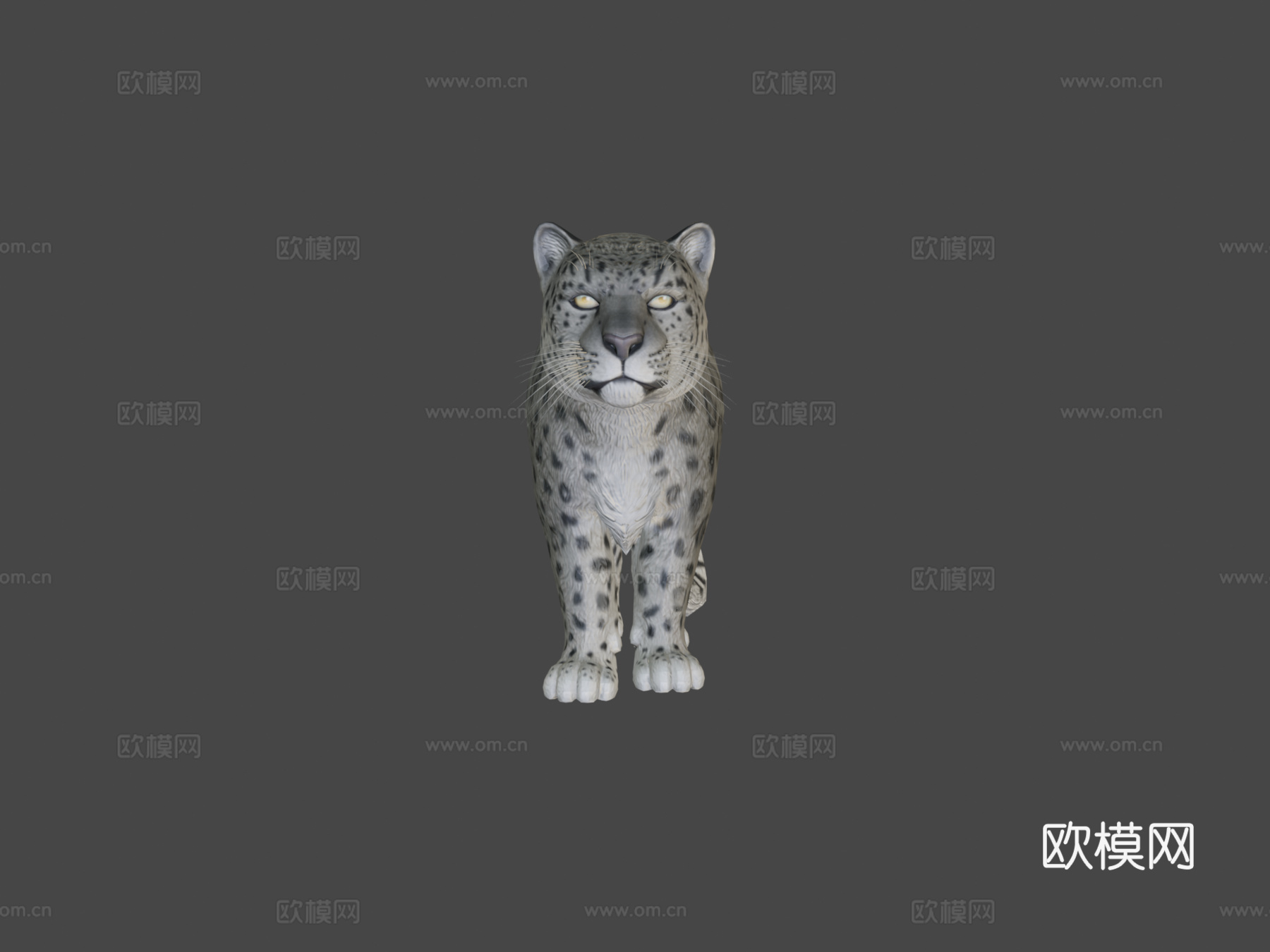 雪豹3d模型