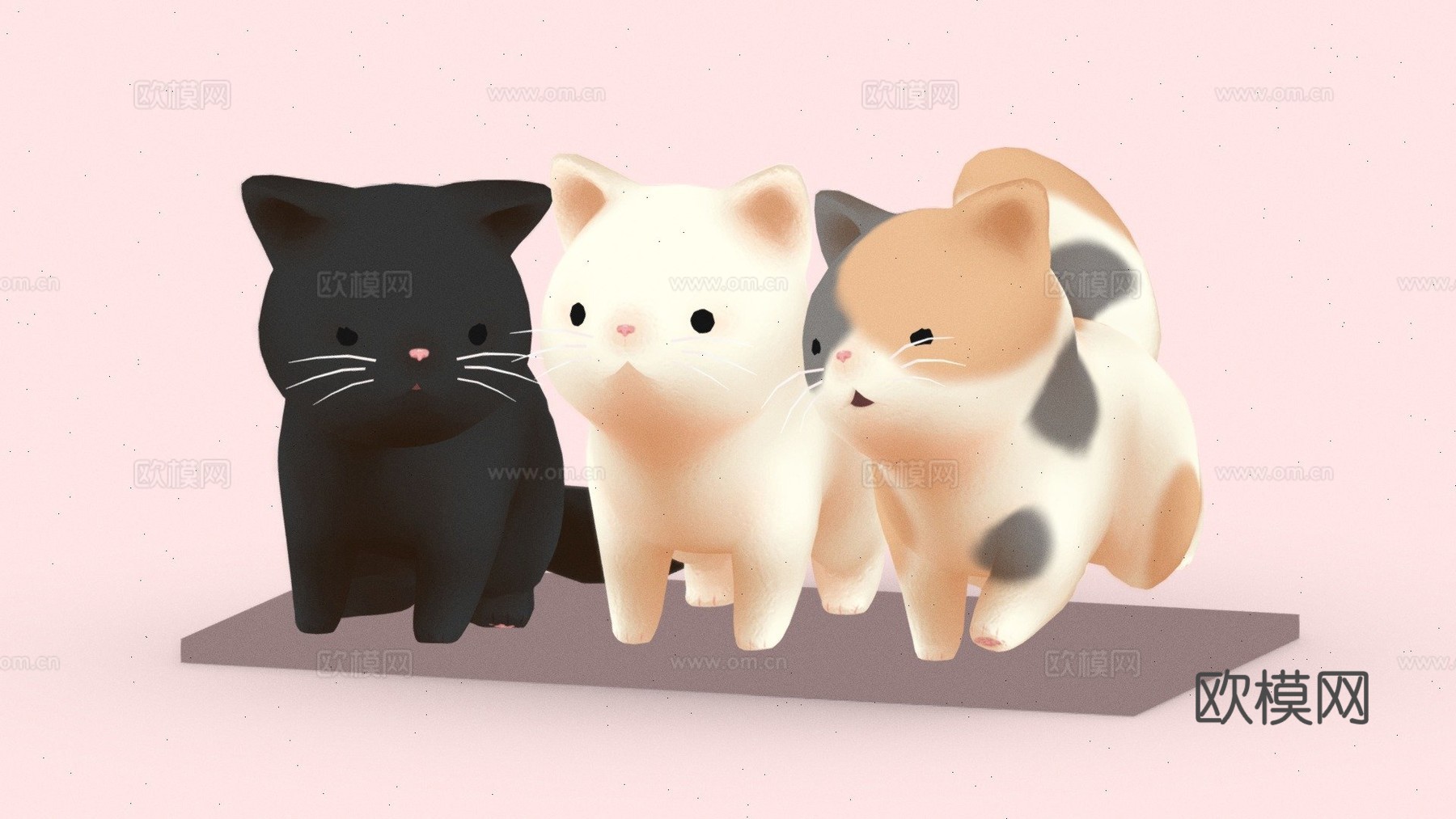胖猫三重奏3d模型