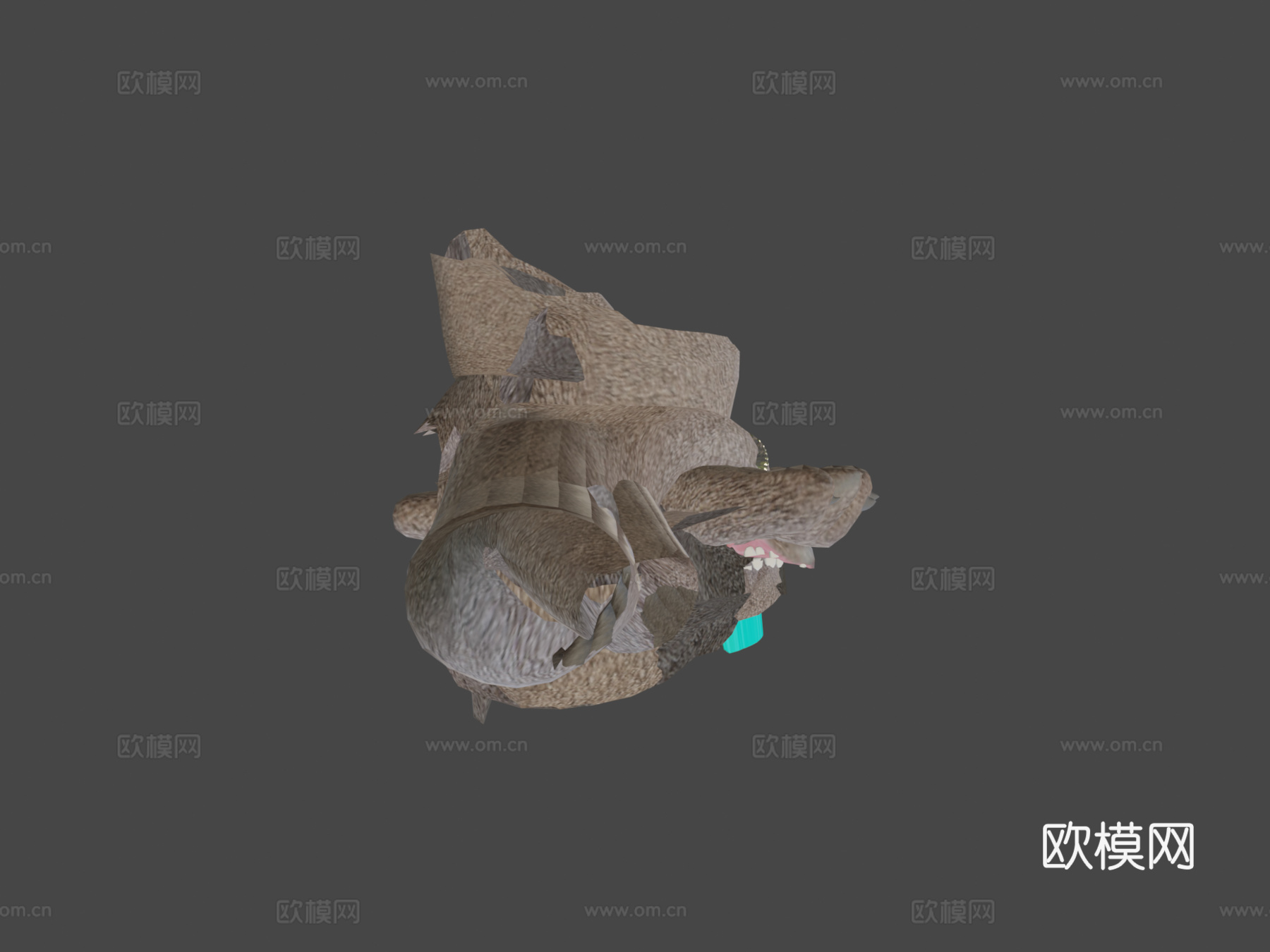 奥斯卡创意卡通萌猫3d模型