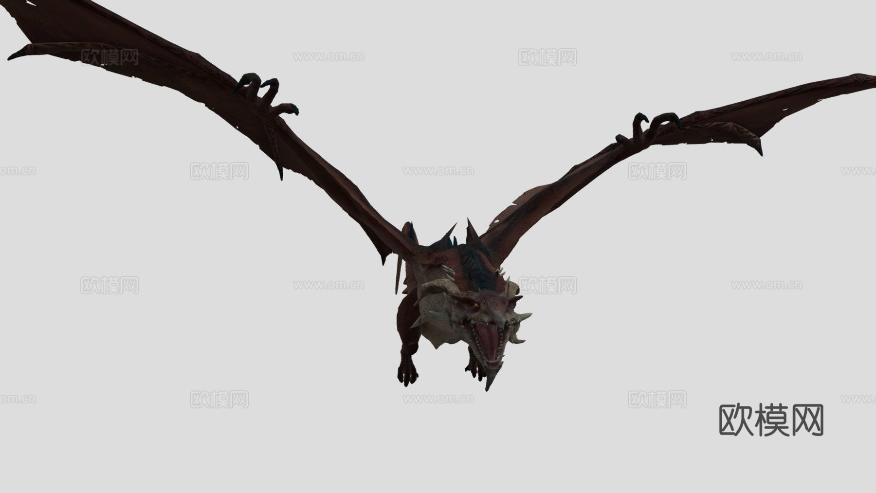 恶魔龙完整纹理3d模型