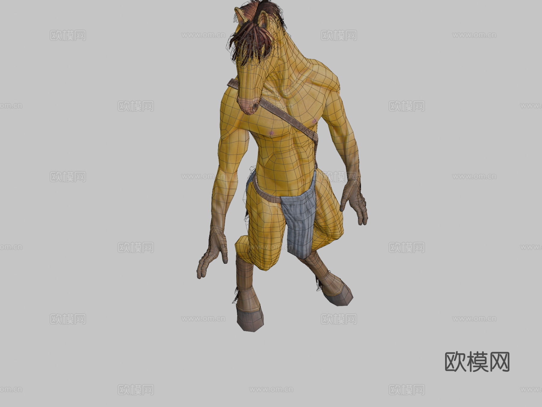 拟人马3d模型